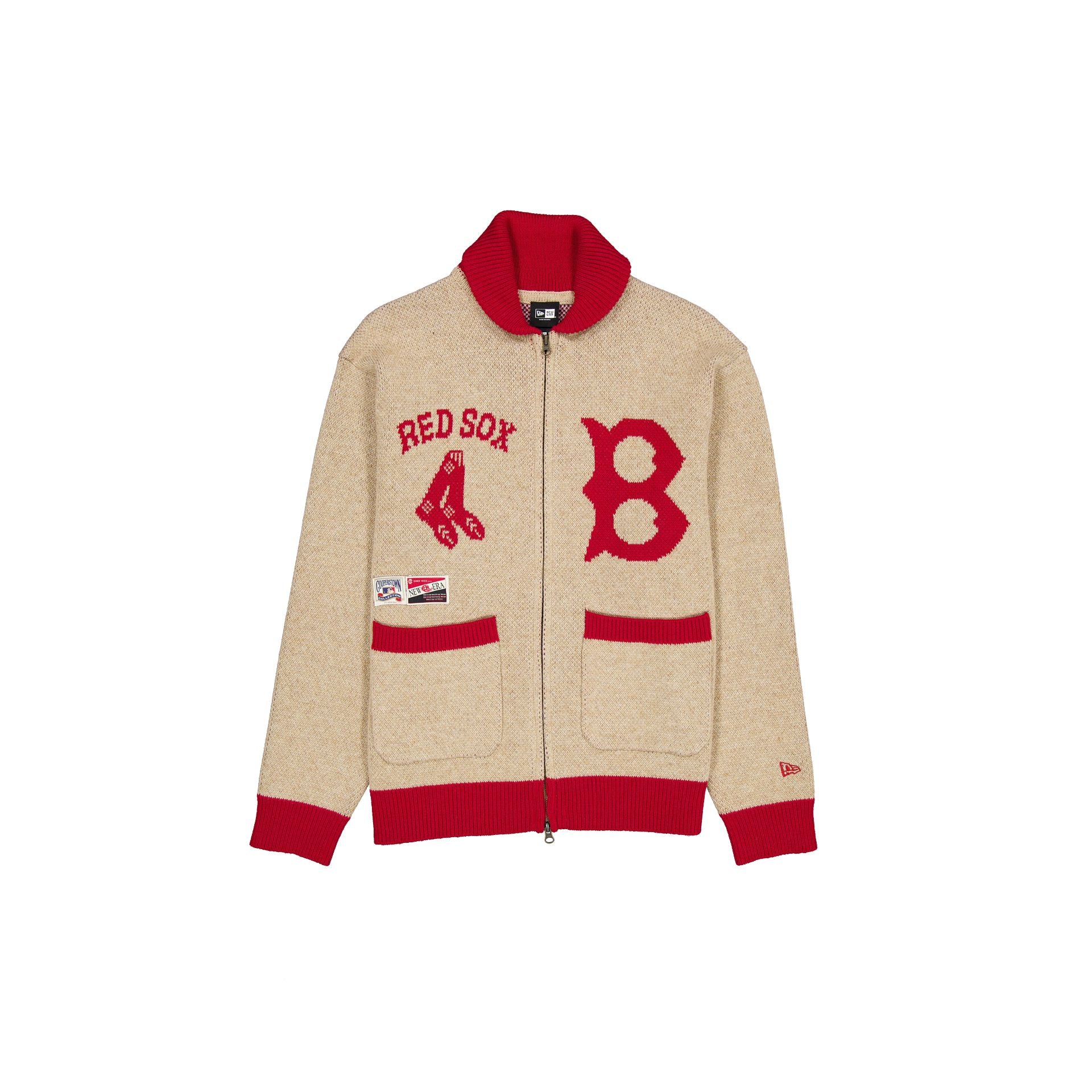 Boston Red Sox Field of Rye Cowichan Cardigan - Nextgenmallstore