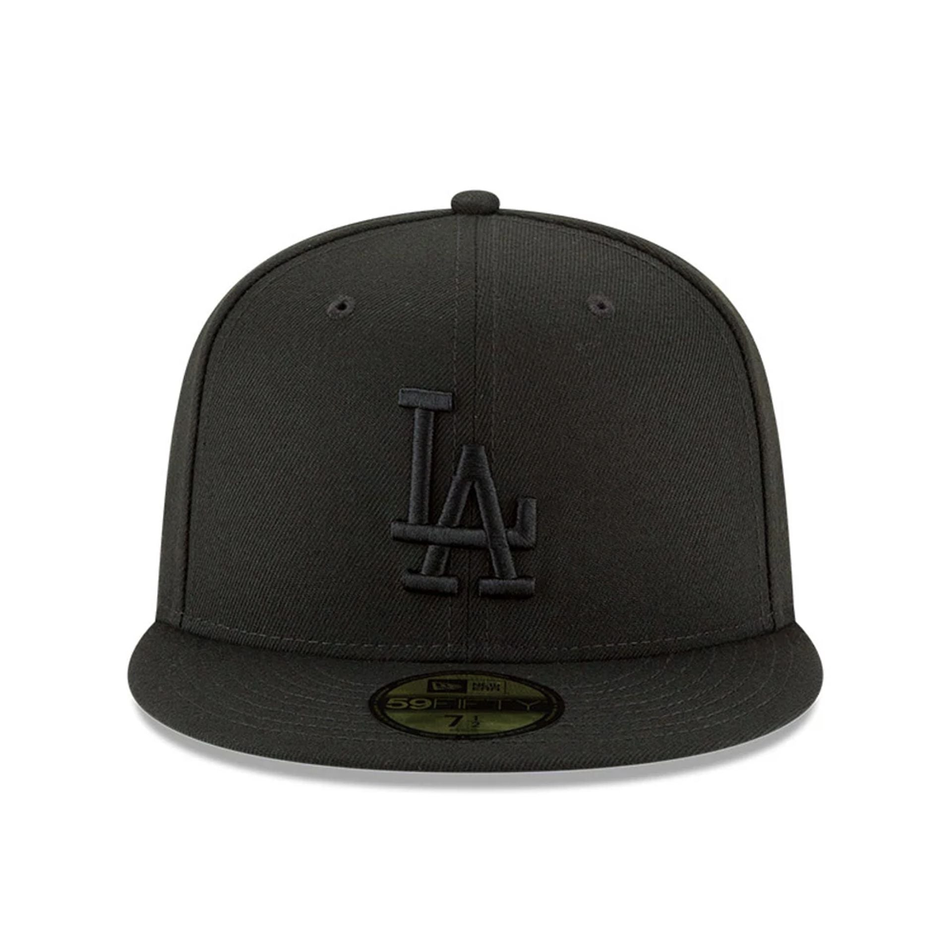 Los Angeles Dodgers 2025 World Series Champions Black on Black 59FIFTY Fitted Hat