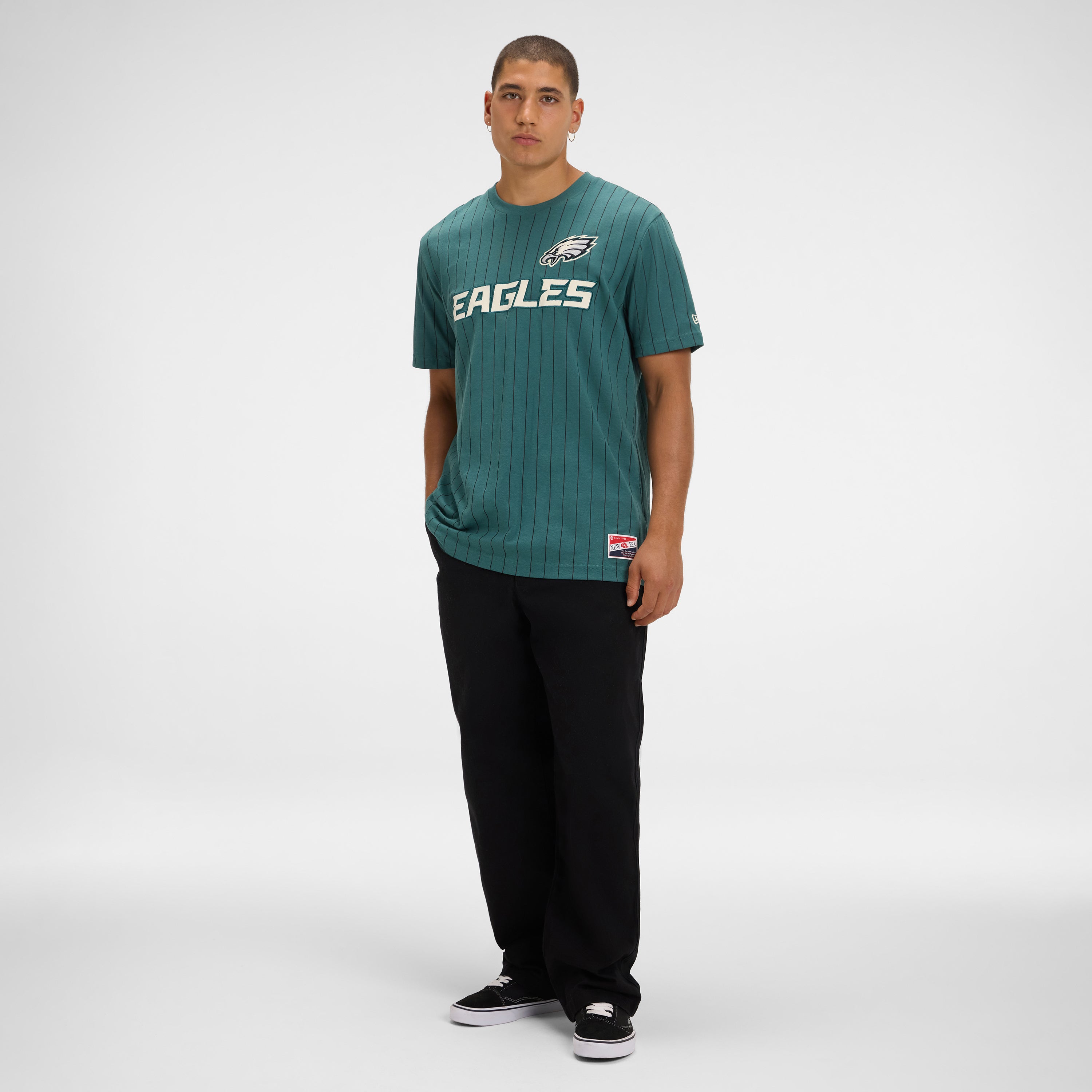 Anaheim Ducks Throwback Retro Pinstripe T-Shirt