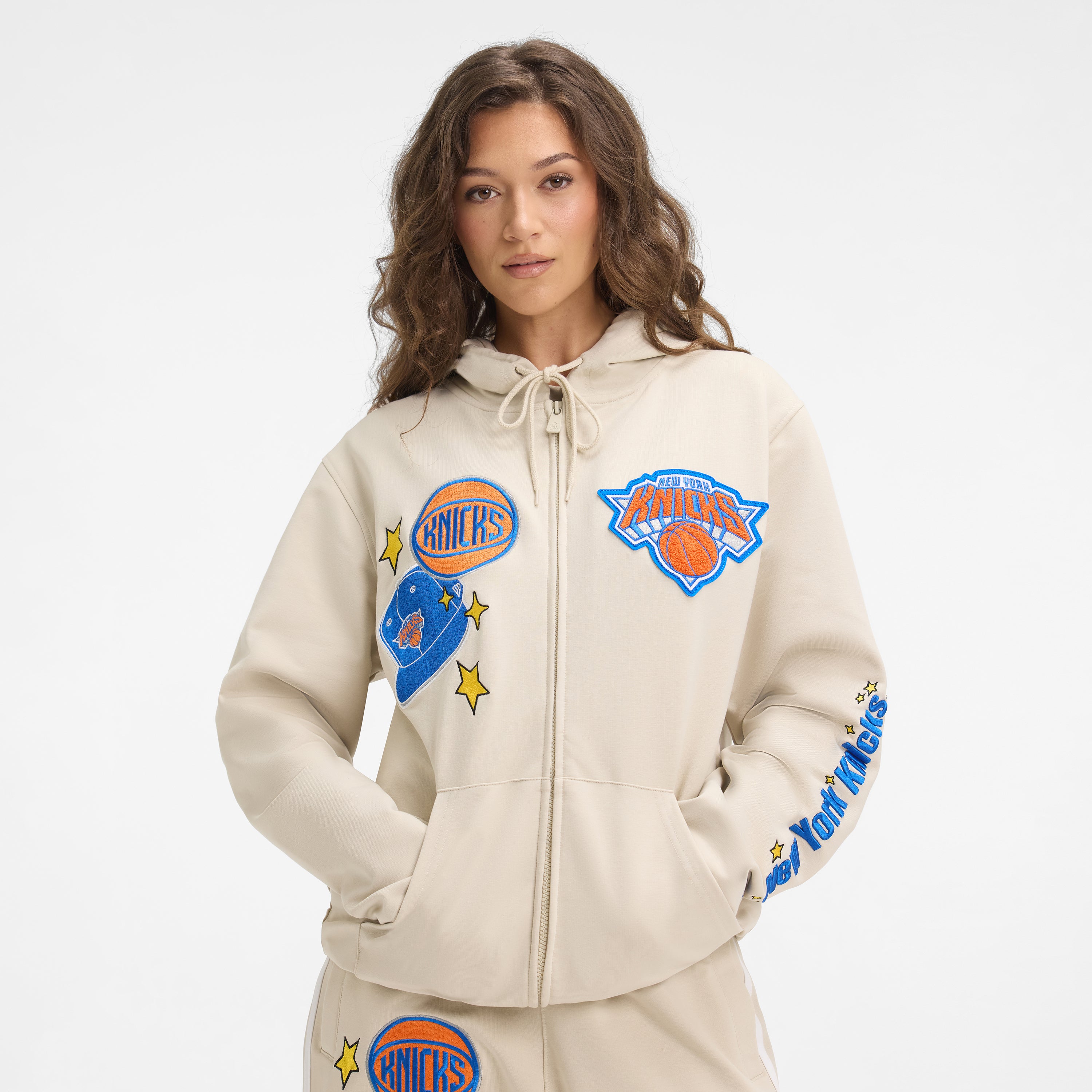 New York Yankees Stone Logo Select Full-Zip Hoodie