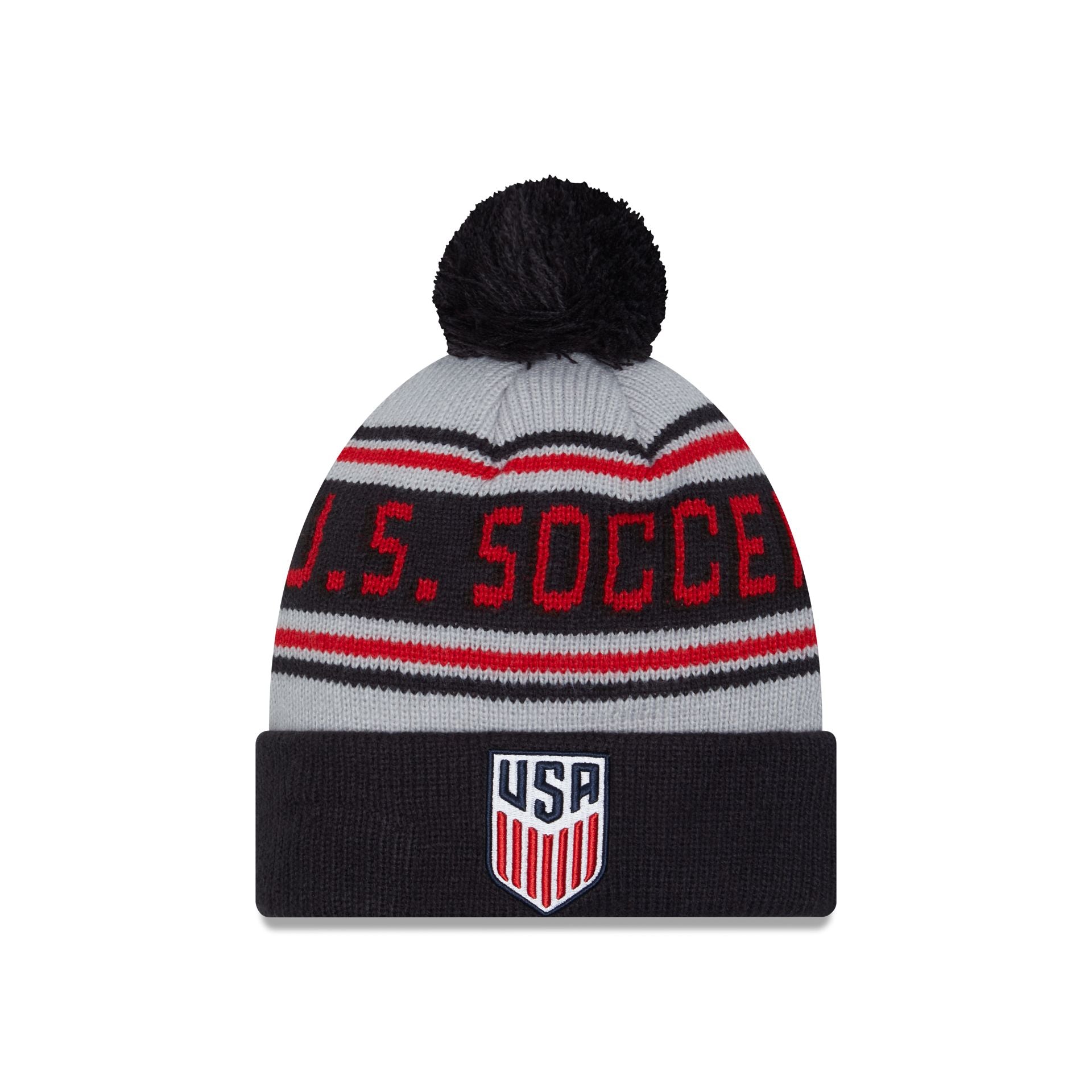 US Soccer Men's National Team Navy Pom Knit Hat