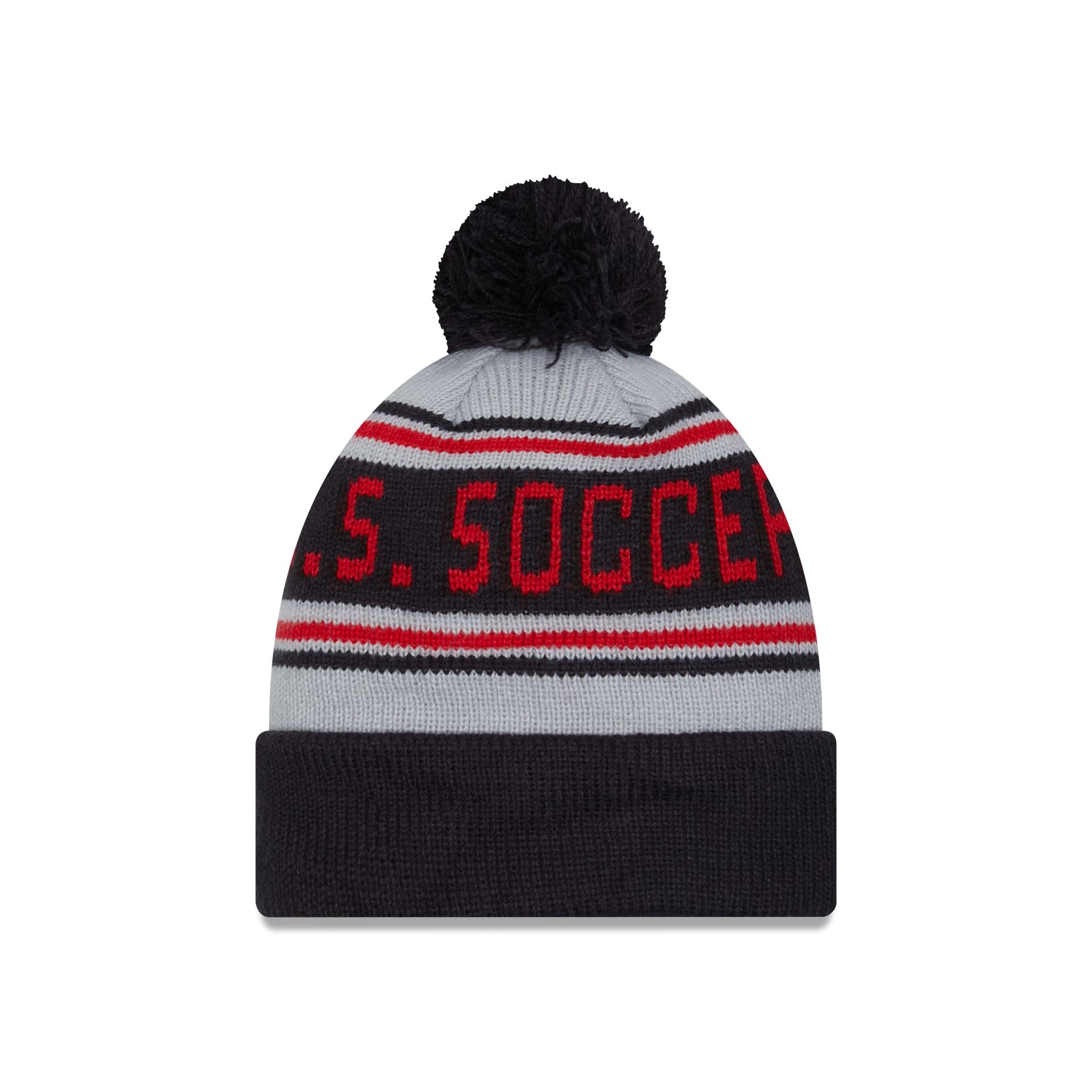 US Soccer Men's National Team Navy Pom Knit Hat