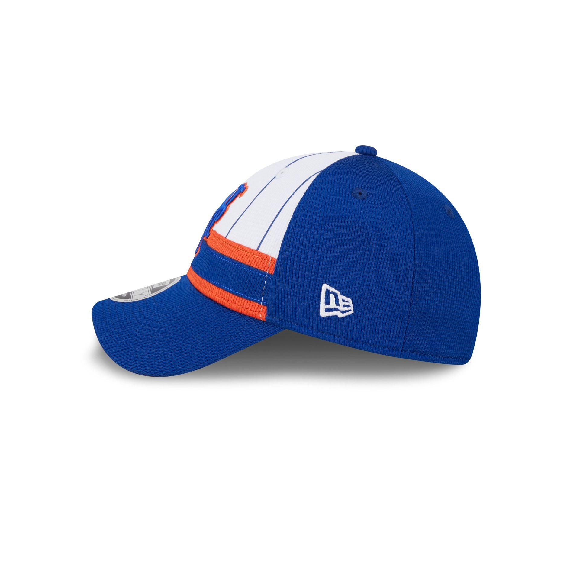 New York Mets 2025 Batting Practice Pinstripe 9FORTY Stretch-Snap Hat