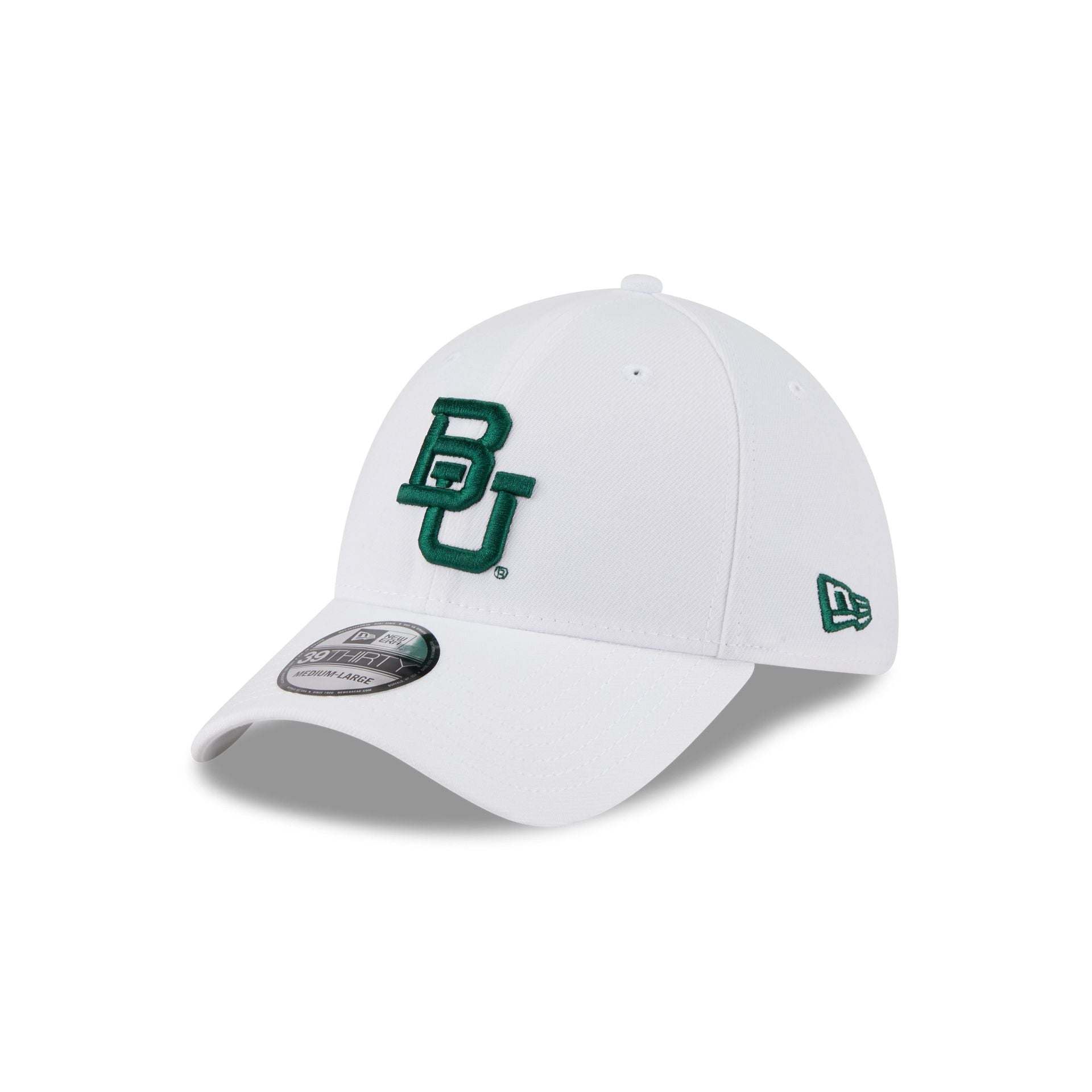 Baylor Bears Optic White 39THIRTY Stretch Fit Hat - Nextgenmallstore
