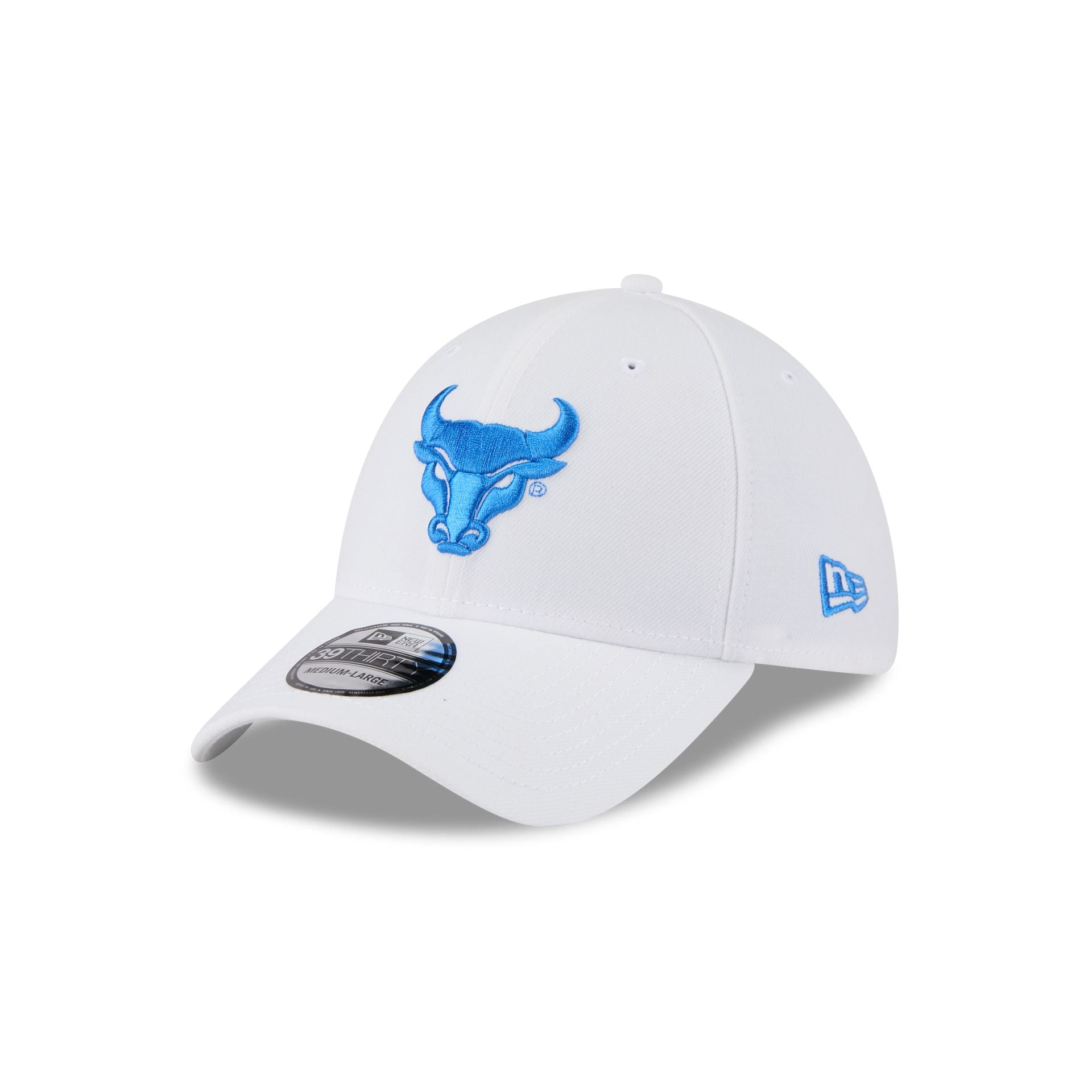Buffalo Bulls Optic White 39THIRTY Stretch Fit Hat - Nextgenmallstore