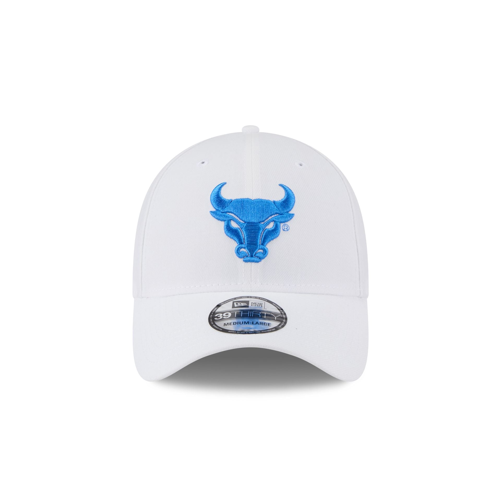 Buffalo Bulls Optic White 39THIRTY Stretch Fit Hat