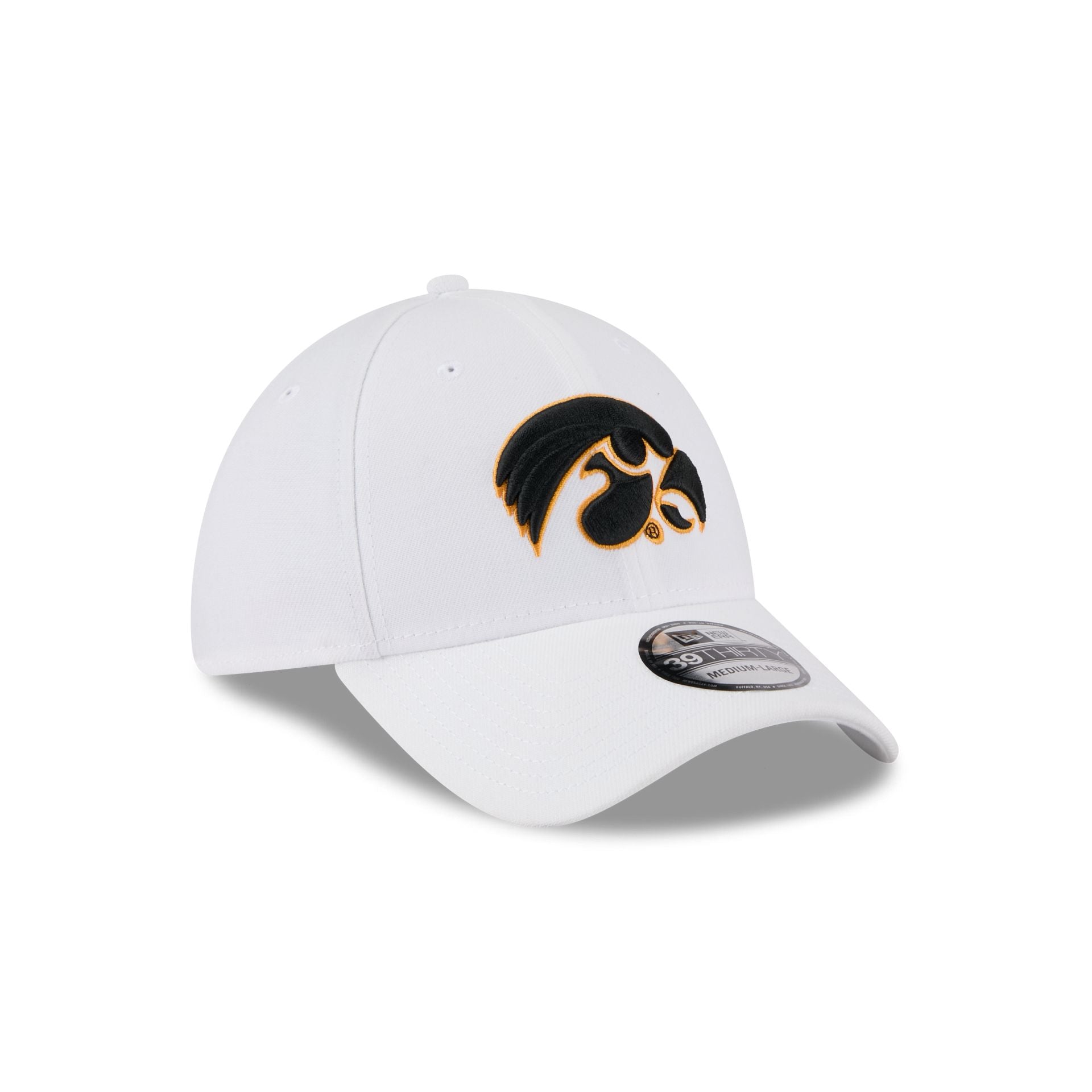 Iowa Hawkeyes Optic White 39THIRTY Stretch Fit Hat