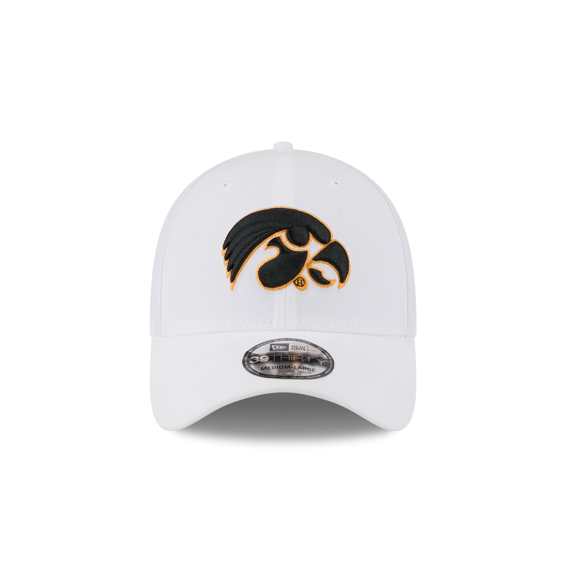 Iowa Hawkeyes Optic White 39THIRTY Stretch Fit Hat