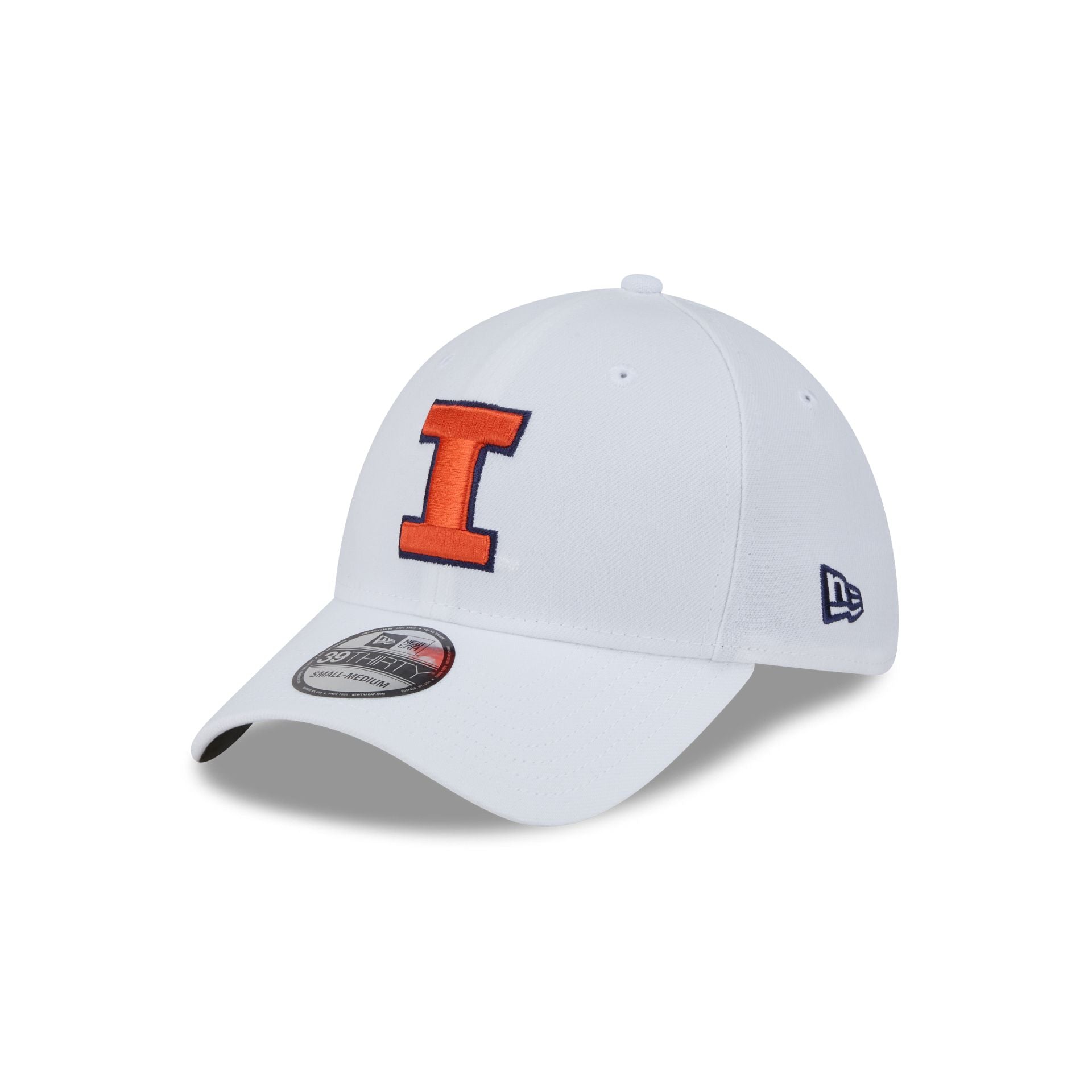 Illinois Fighting Illini Optic White 39THIRTY Stretch Fit Hat - Nextgenmallstore