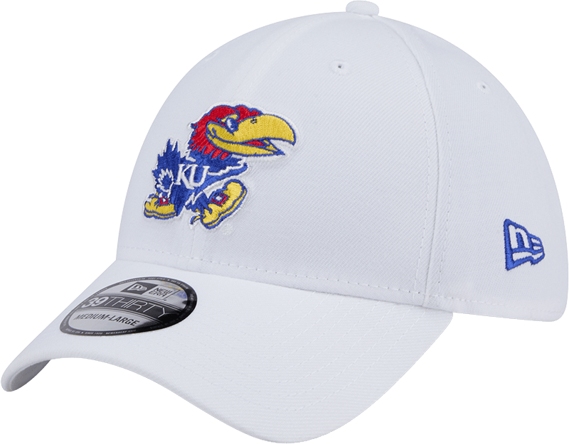 Kansas Jayhawks Chrome 39THIRTY Stretch Fit Hat