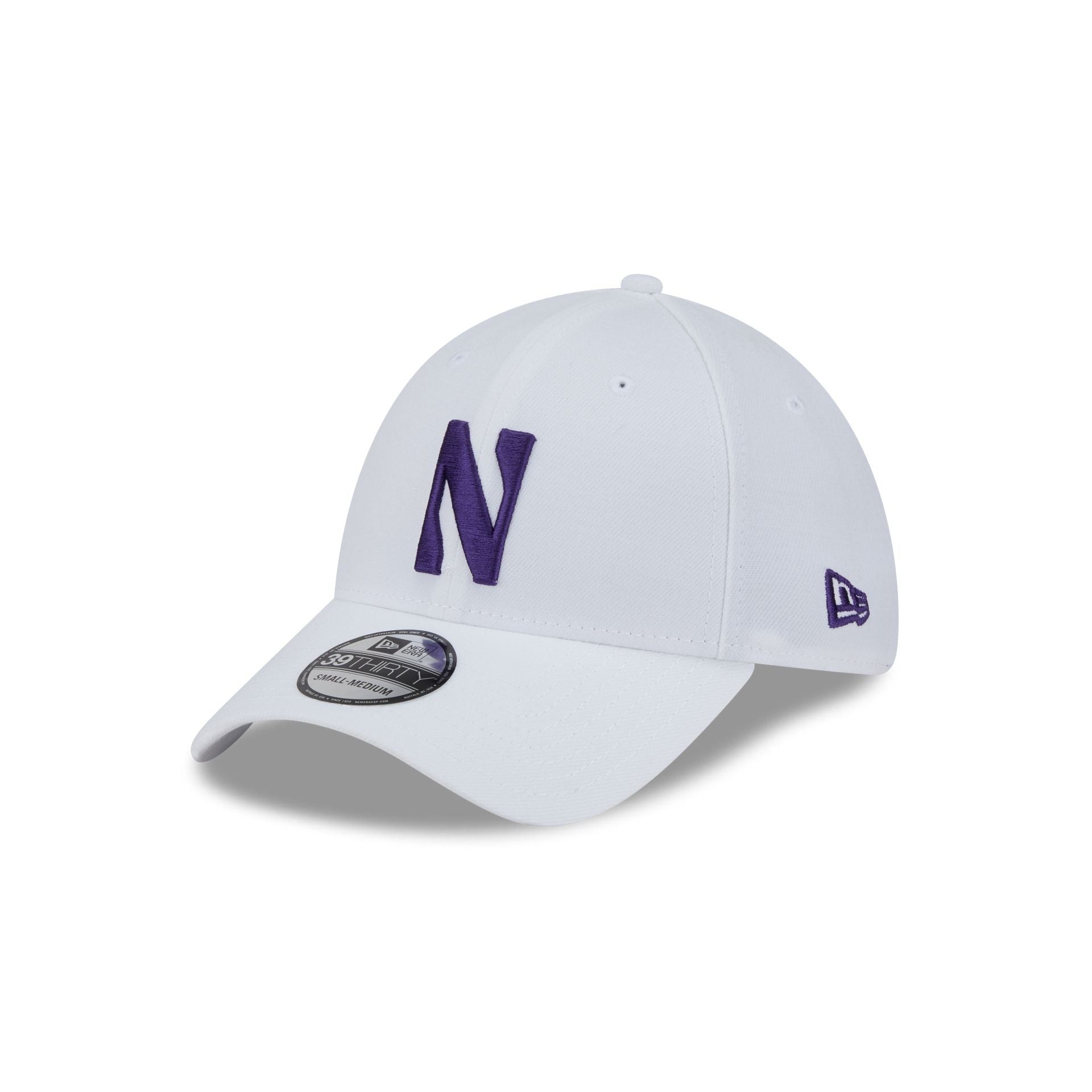 Northwestern Wildcats Optic White 39THIRTY Stretch Fit Hat - Nextgenmallstore