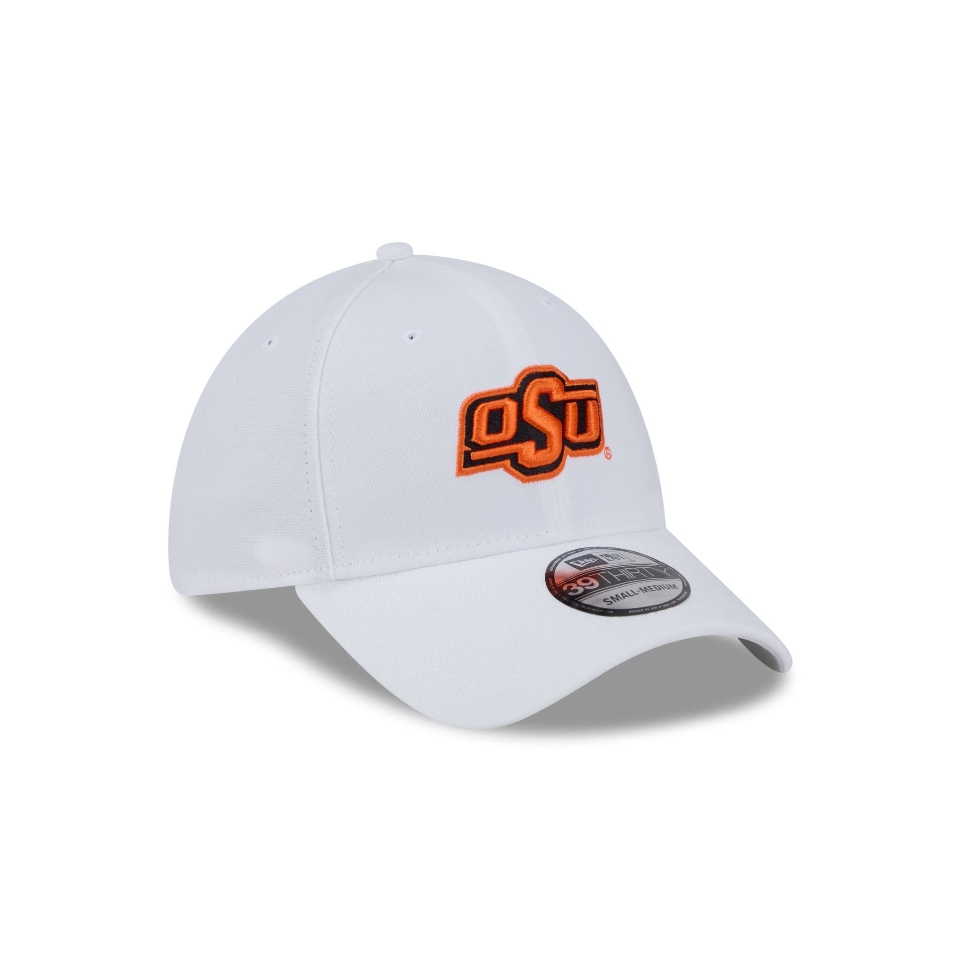 Oklahoma State Cowboys Optic White 39THIRTY Stretch Fit Hat