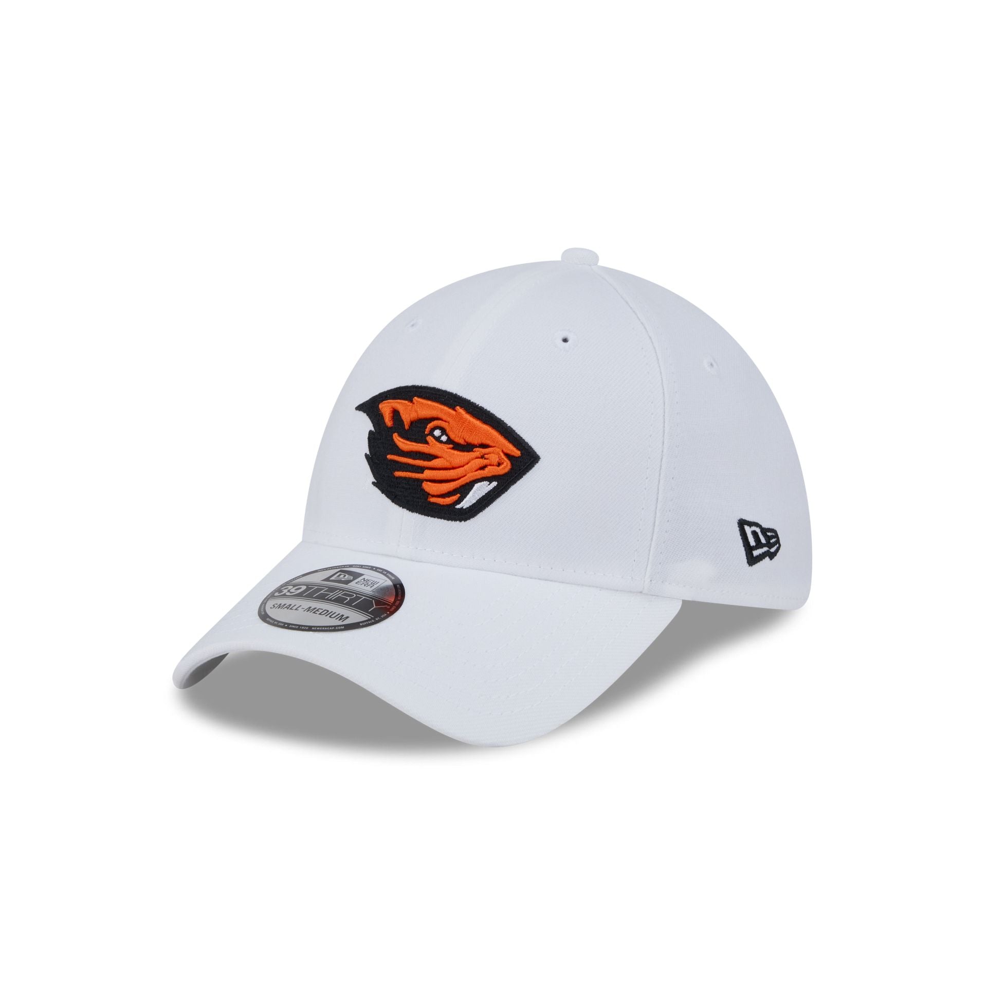Oregon State Beavers Optic White 39THIRTY Stretch Fit Hat - Nextgenmallstore