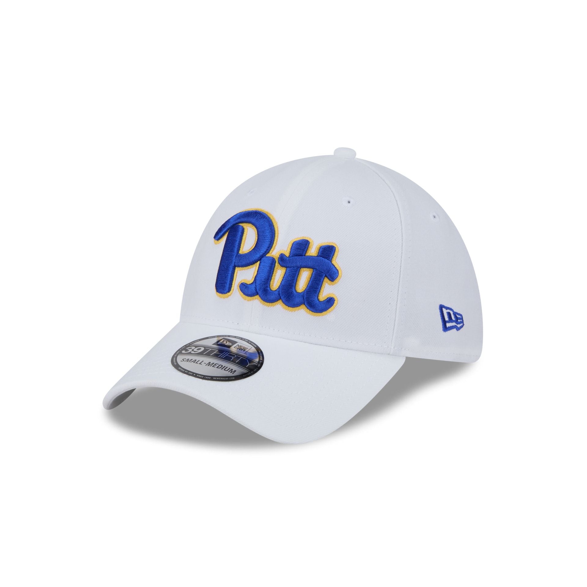 Pittsburgh Panthers Optic White 39THIRTY Stretch Fit Hat - Nextgenmallstore