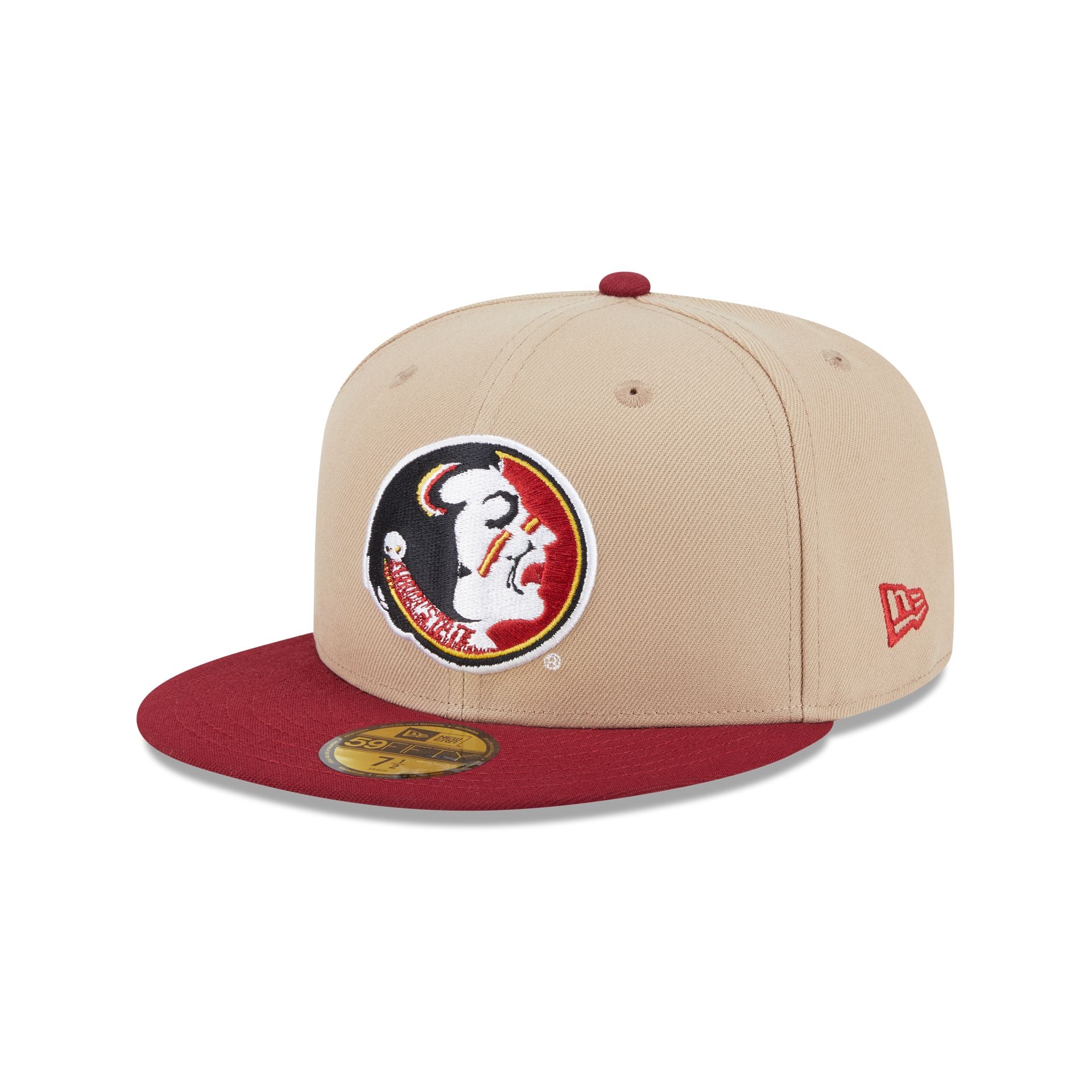 Florida State Seminoles Camel College Vault 59FIFTY Fitted Hat - Nextgenmallstore