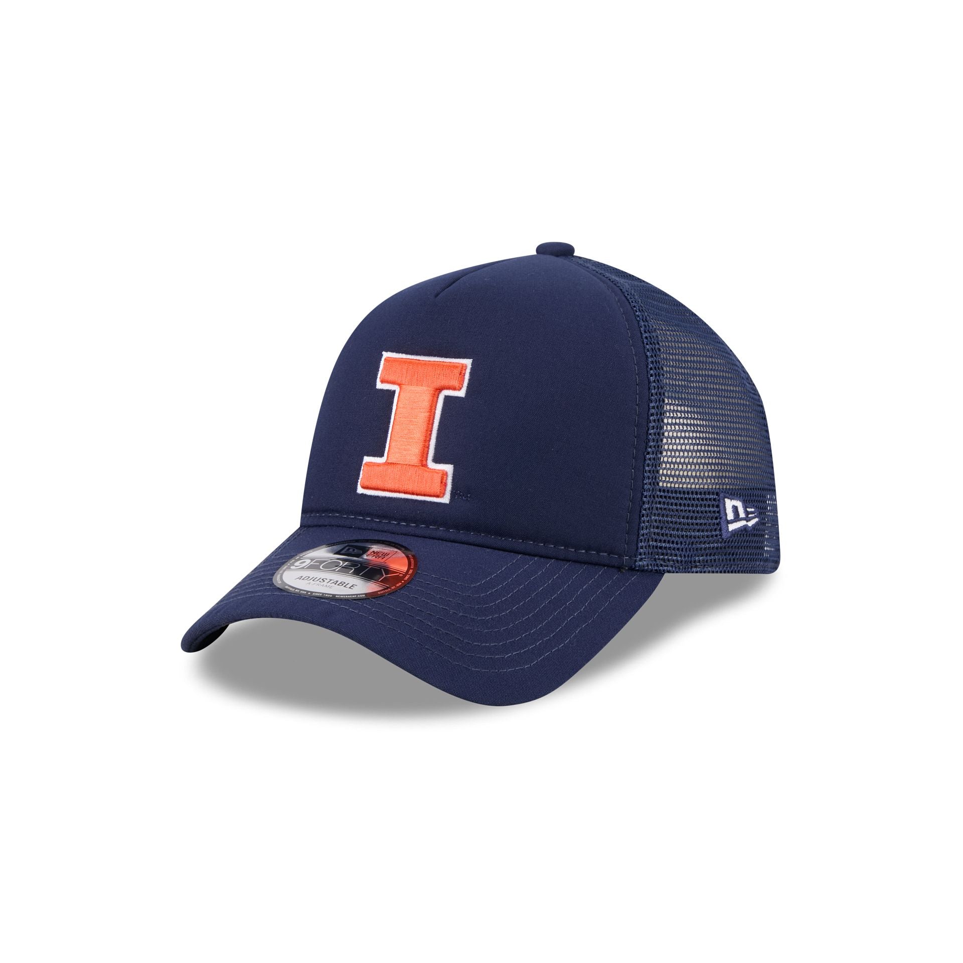 Illinois Fighting Illini Go-To 9FORTY A-Frame Trucker Hat - Nextgenmallstore