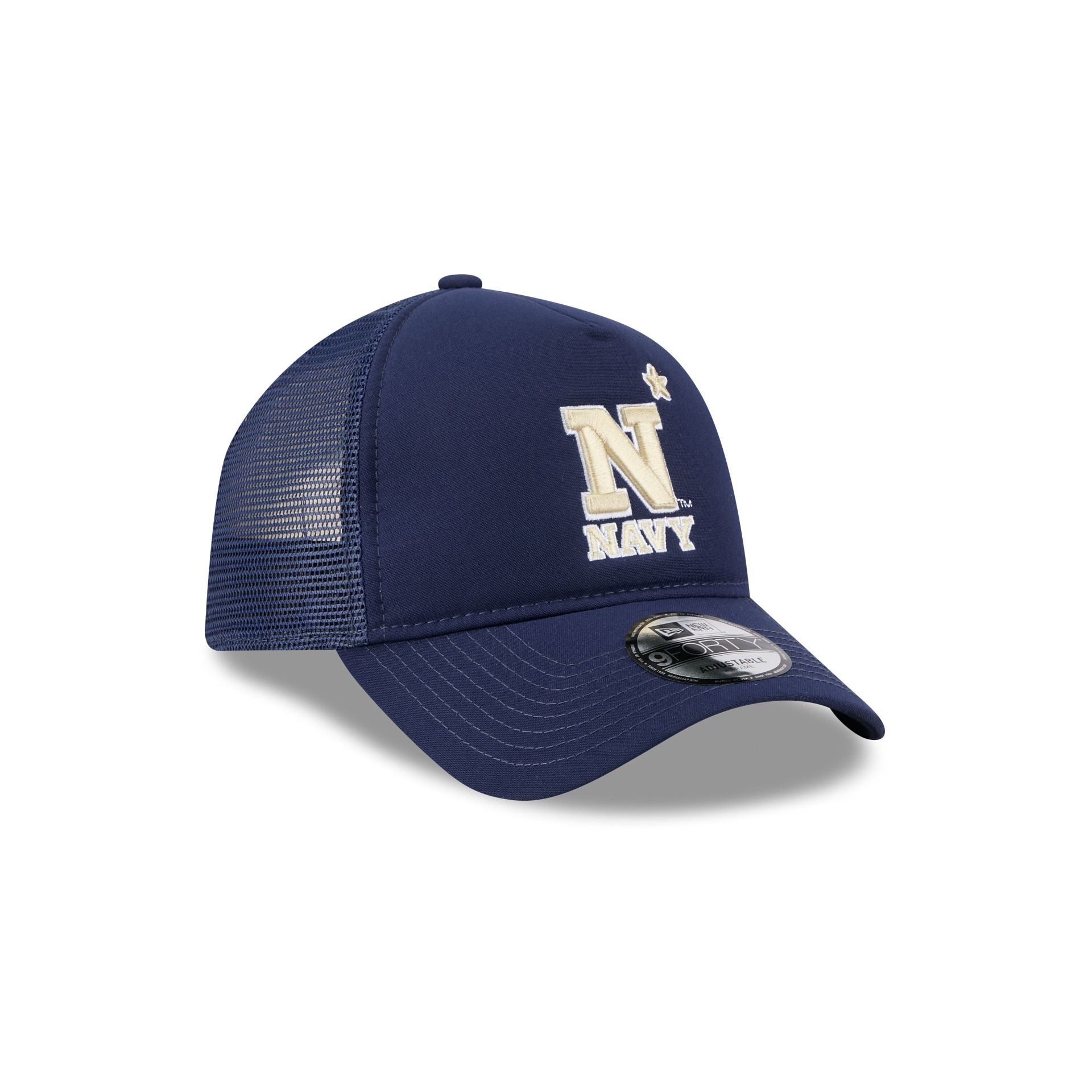 Navy Midshipmen Go-To 9FORTY A-Frame Trucker Hat