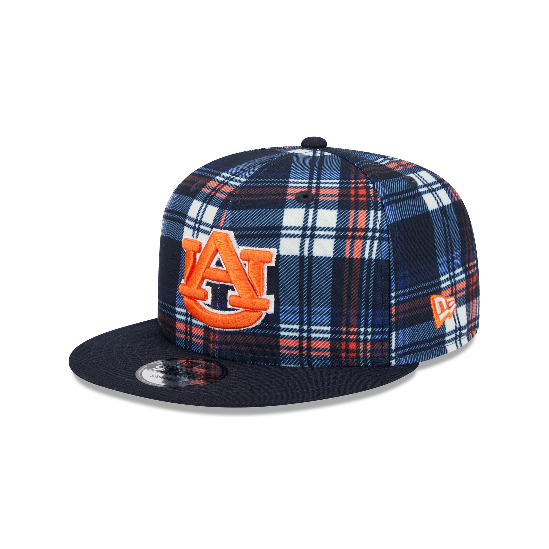 Auburn Tigers Plaid 9FIFTY Snapback Hat - Nextgenmallstore