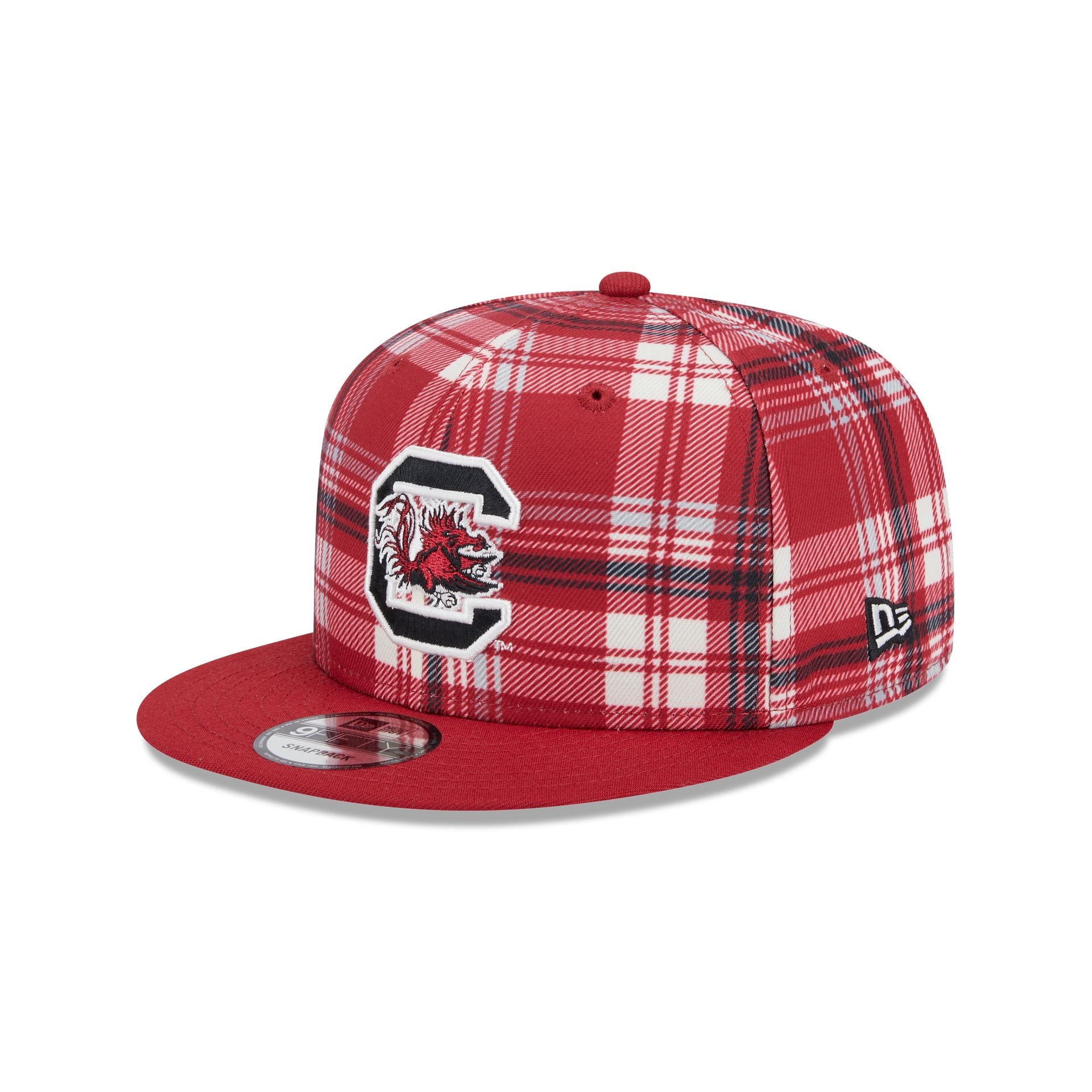 South Carolina Gamecocks Plaid 9FIFTY Snapback Hat - Nextgenmallstore
