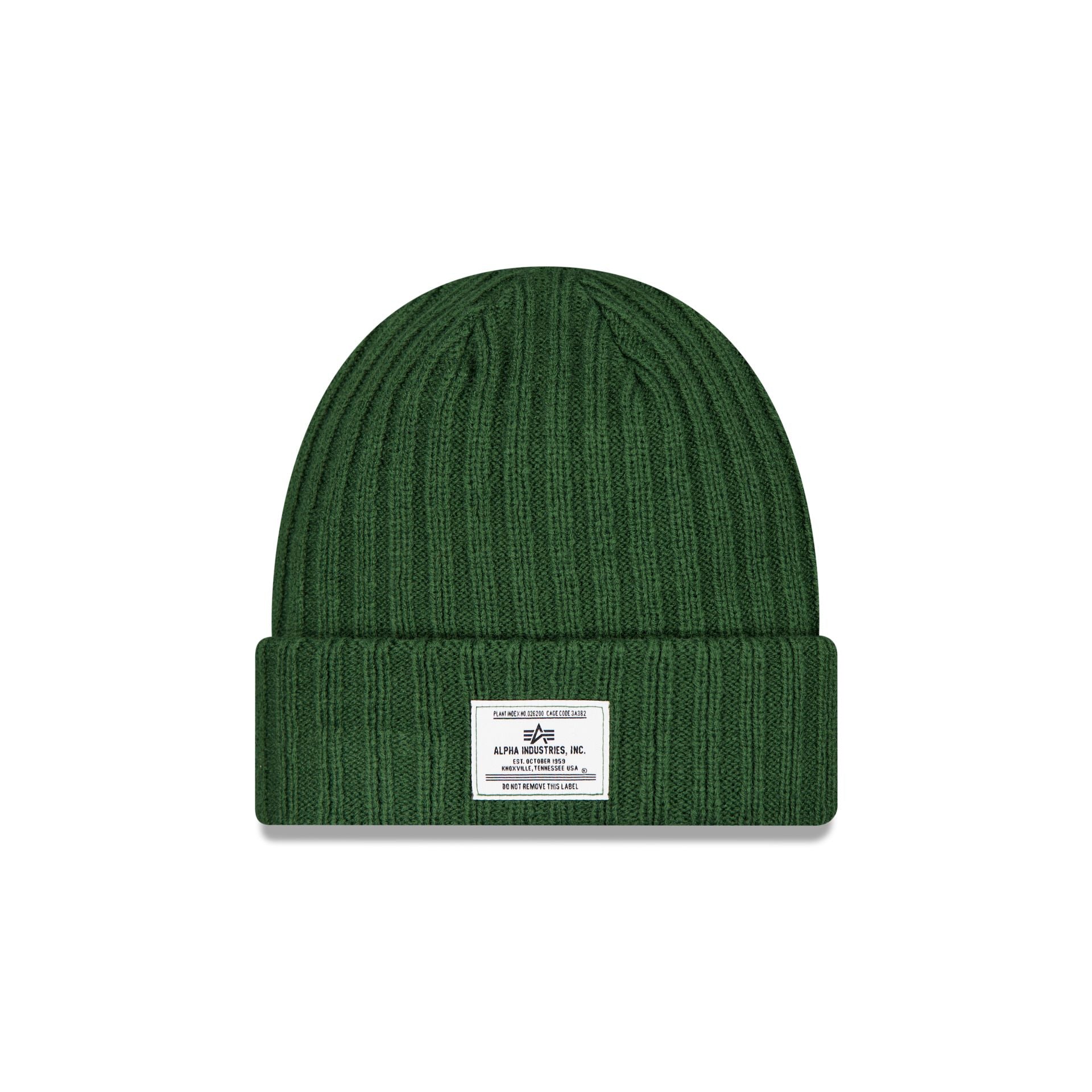 Alpha Industries x New Era Green Cuff Knit Hat - Nextgenmallstore