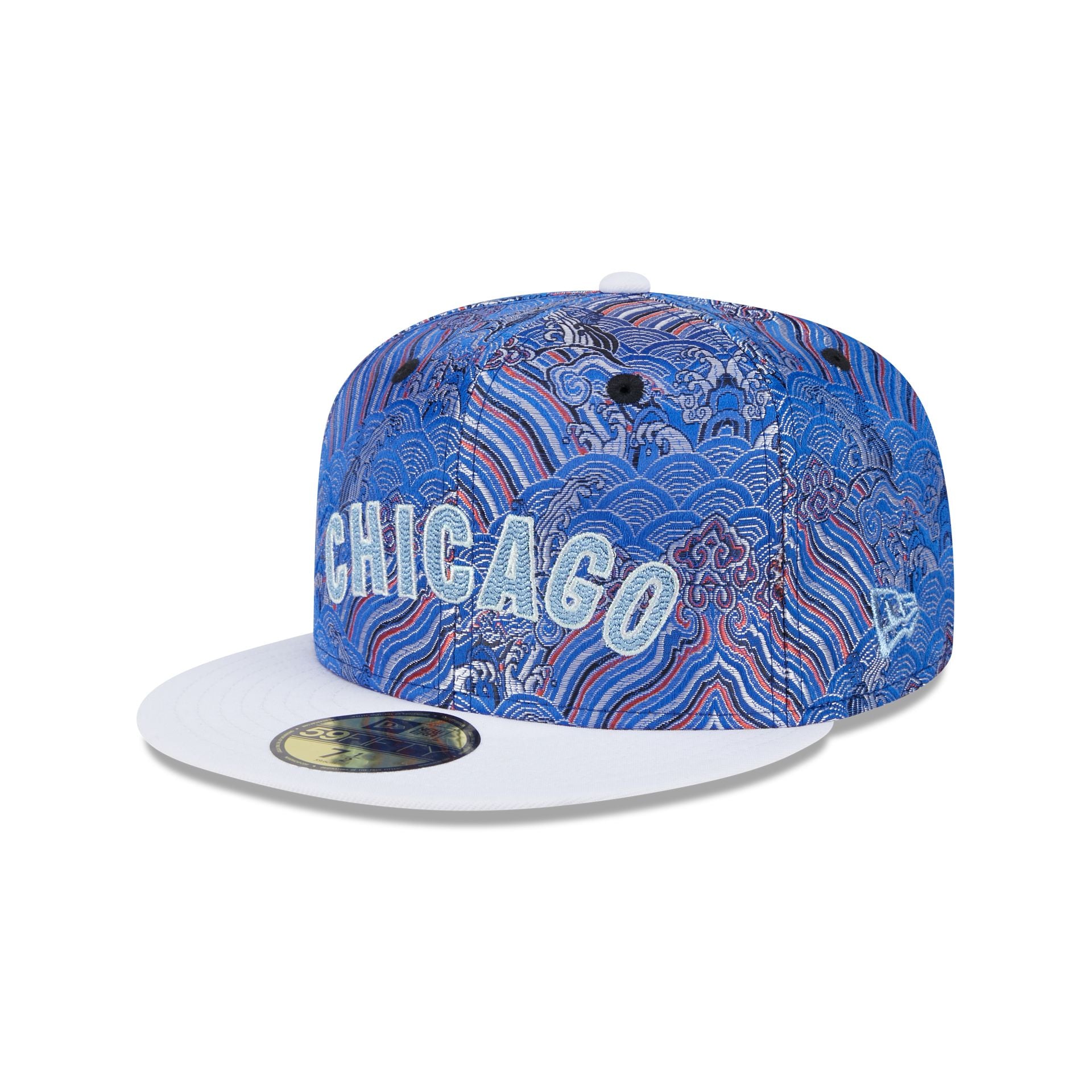 Chicago Cubs Wave Fill 59FIFTY Fitted Hat - Nextgenmallstore