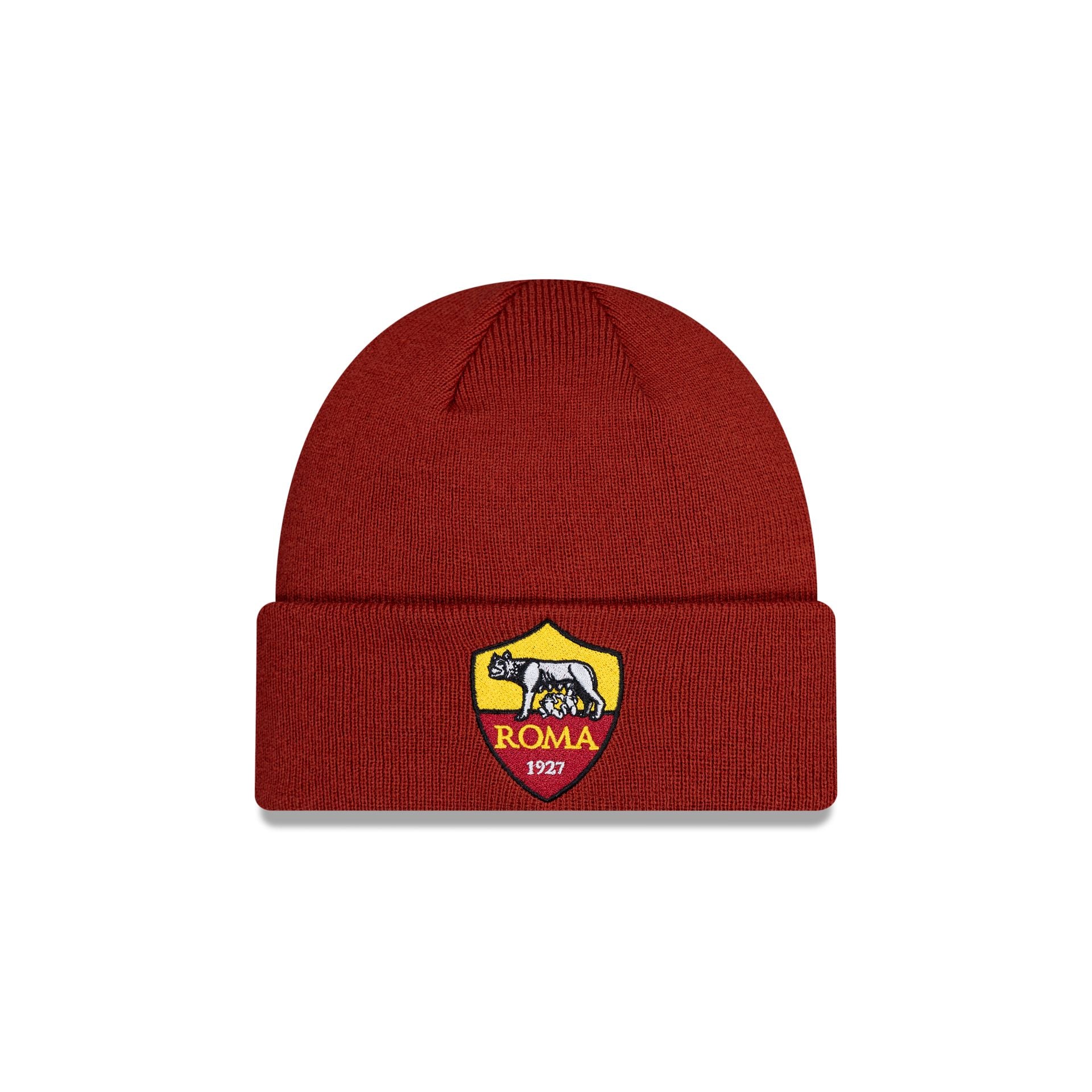 AS Roma Red Cuff Knit Hat - Nextgenmallstore