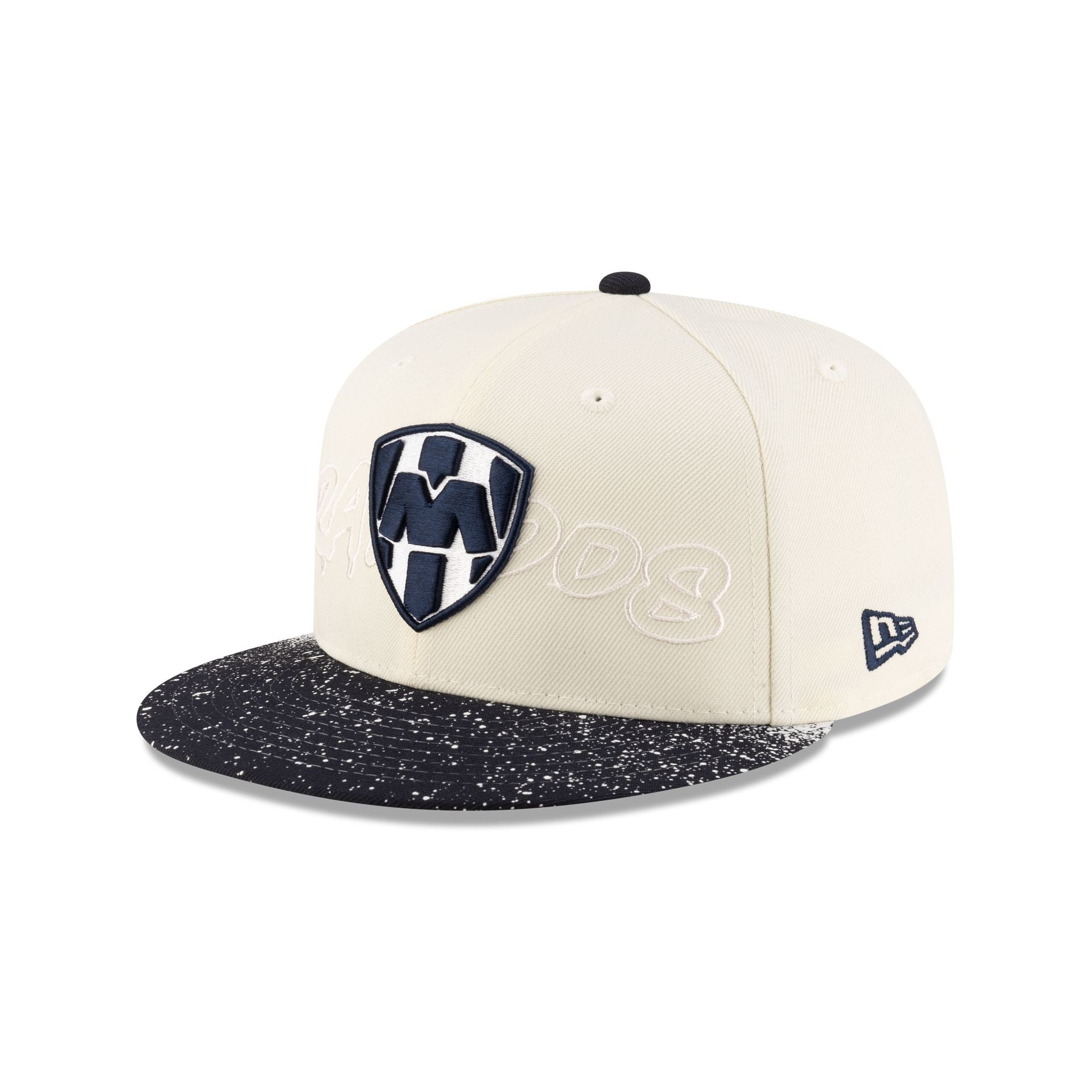 Rayados Splattered Visor 59FIFTY Fitted Hat - Nextgenmallstore