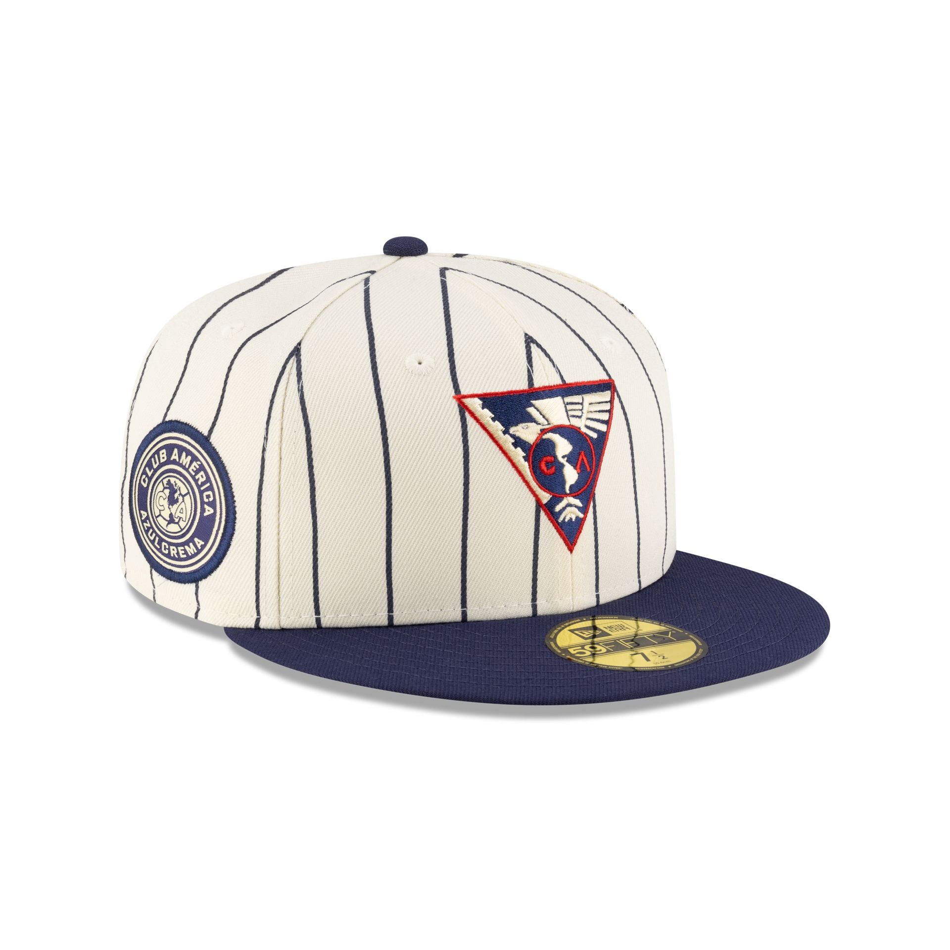 Club América Retro Pinstripe 59FIFTY Fitted Hat - Nextgenmallstore