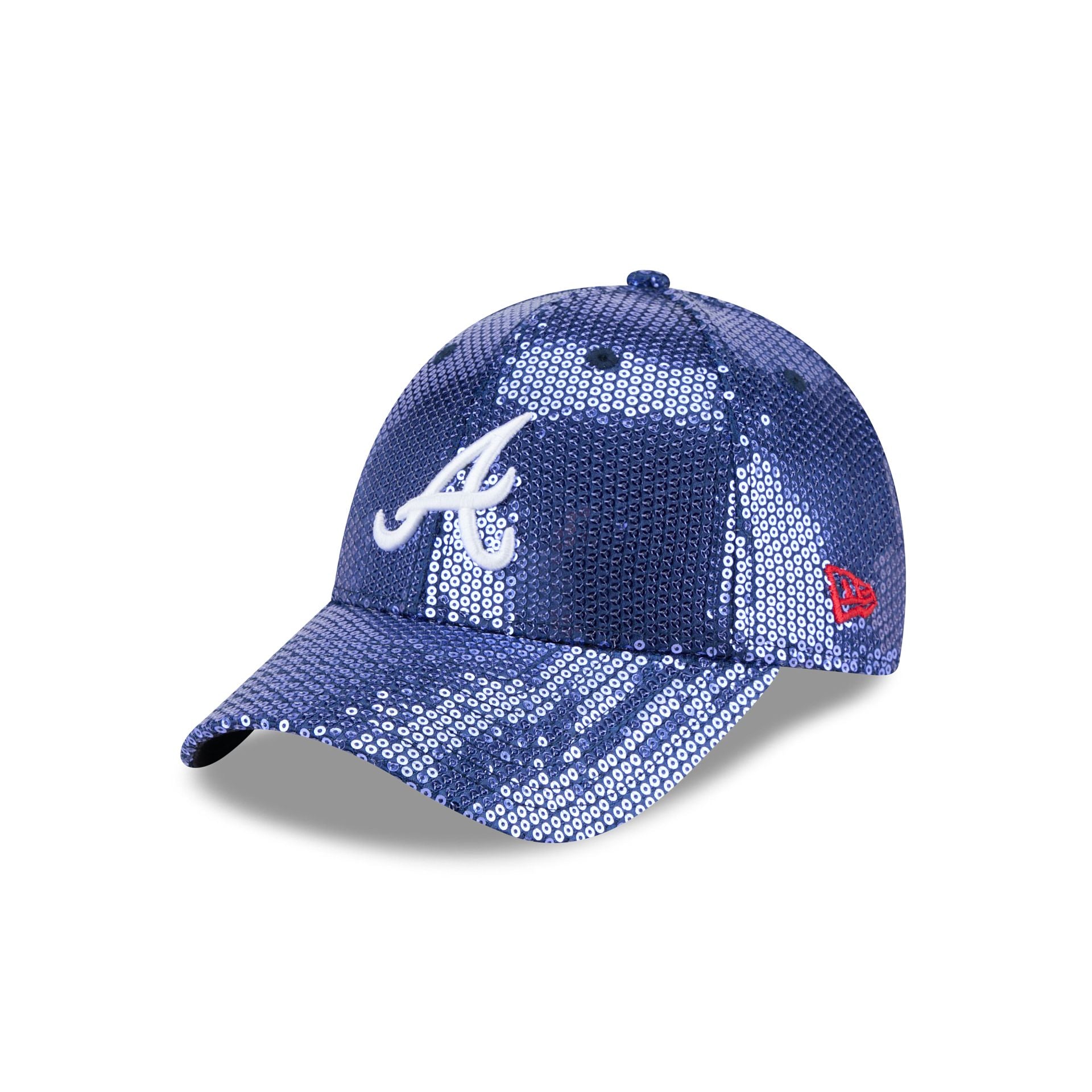 Atlanta Braves Sequin Women's 9FORTY Adjustable Hat - Nextgenmallstore