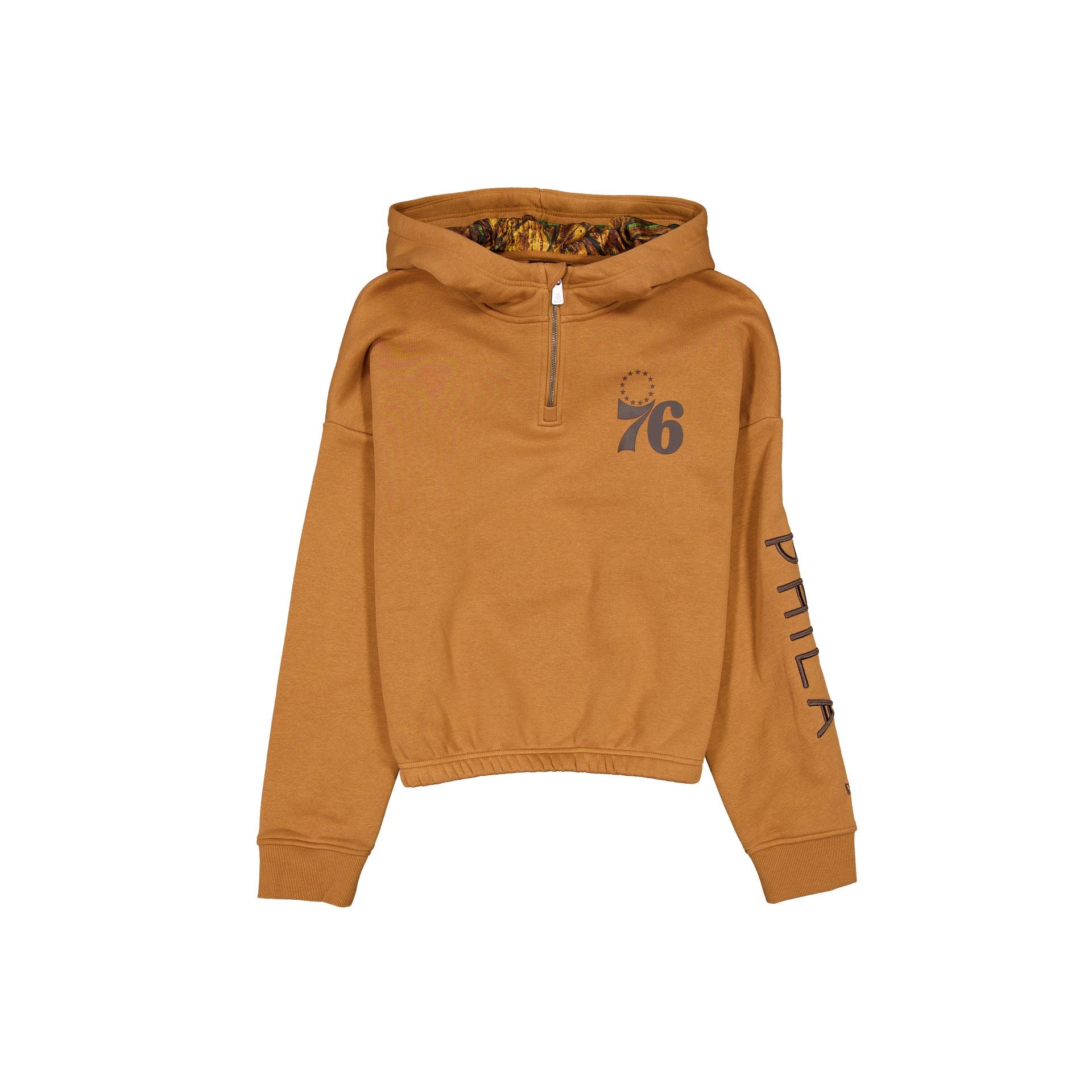 Philadelphia 76ers 2025 All-Star Game Victory Grove Women's Light Bronze Hoodie - Nextgenmallstore