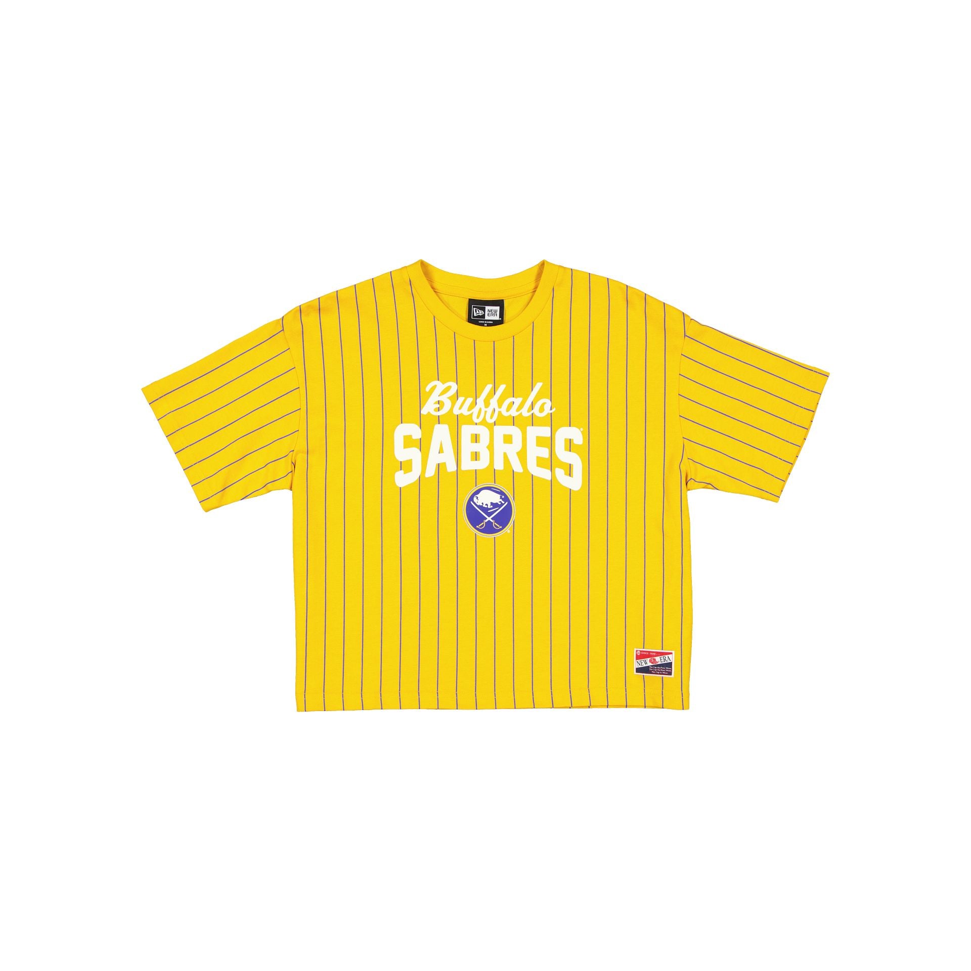 Buffalo Sabres Throwback Pinstripe Women's T-Shirt - Nextgenmallstore