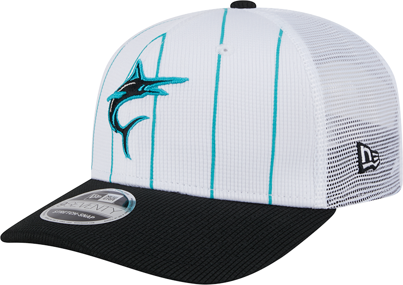 Miami Marlins 2025 Batting Practice 9SEVENTY Trucker Hat