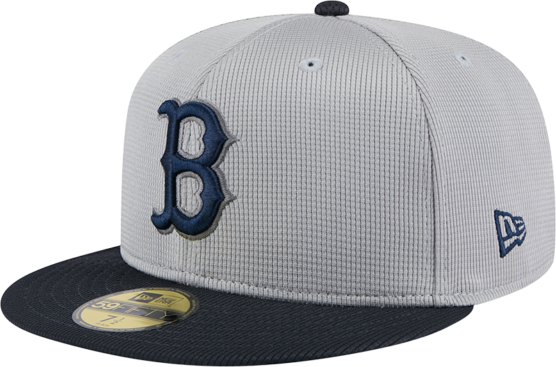 Boston Red Sox 2025 Batting Practice Gray 59FIFTY Fitted Hat