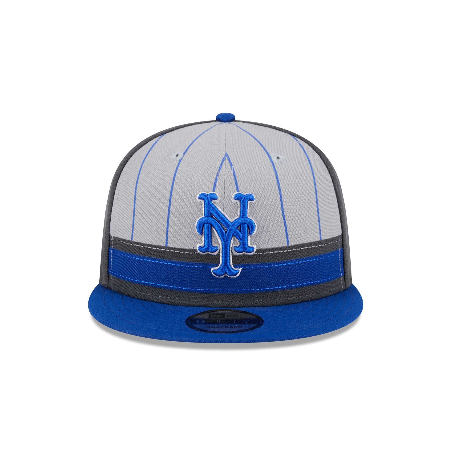 New York Mets 2025 Batting Practice Gray 9FIFTY Snapback Hat