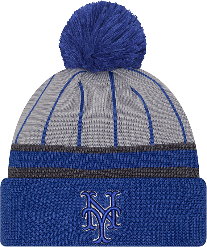 New York Mets 2025 Batting Practice Pom Knit Hat