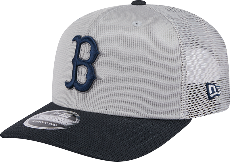 Boston Red Sox 2025 Batting Practice Gray 9SEVENTY Trucker Hat