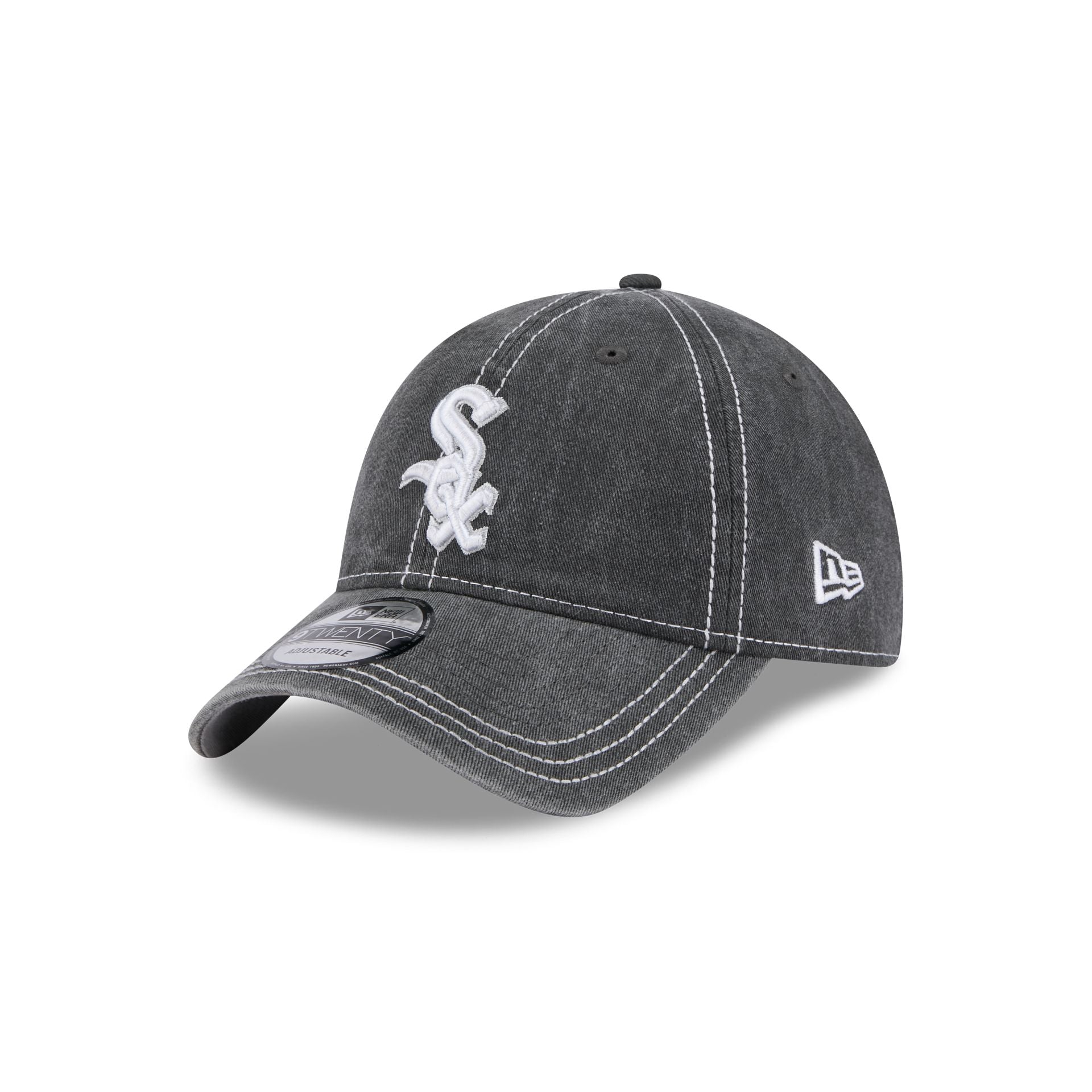 Chicago White Sox Washed Contrast 9TWENTY Adjustable Hat - Nextgenmallstore