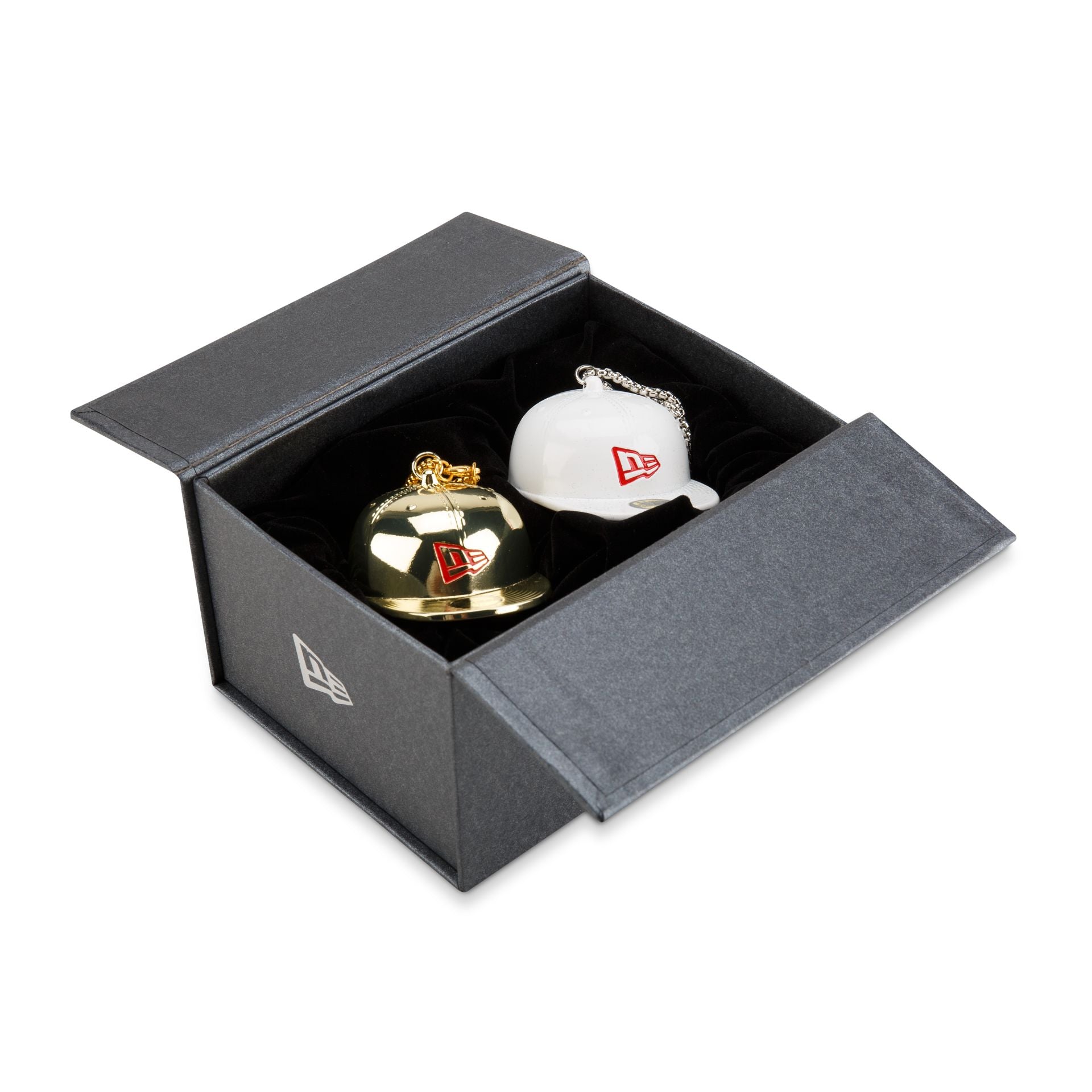 New Era Cap Gold & White 59FIFTY Fitted Holiday Ornament Pack - Nextgenmallstore