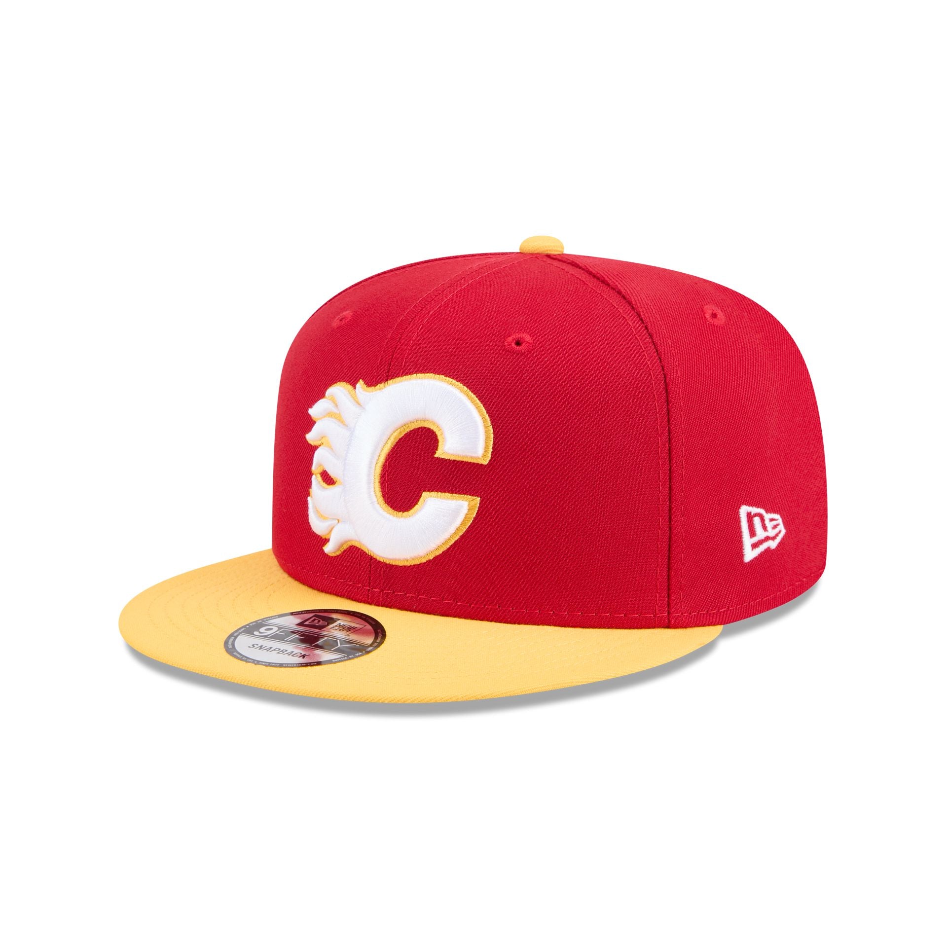 Calgary Flames Yellow Visor 9FIFTY Snapback Hat - Nextgenmallstore