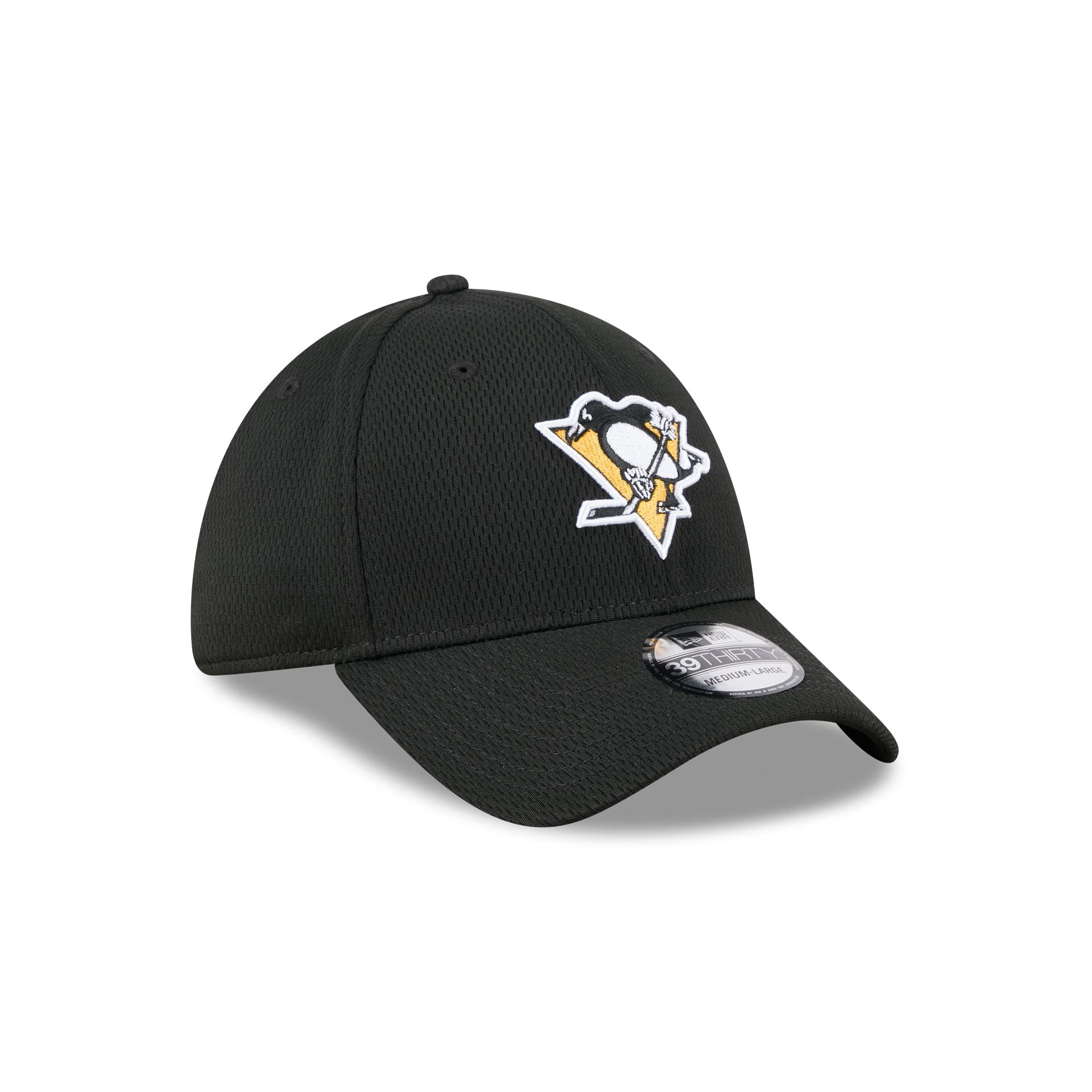 Pittsburgh Penguins Black 39THIRTY Stretch Fit Hat