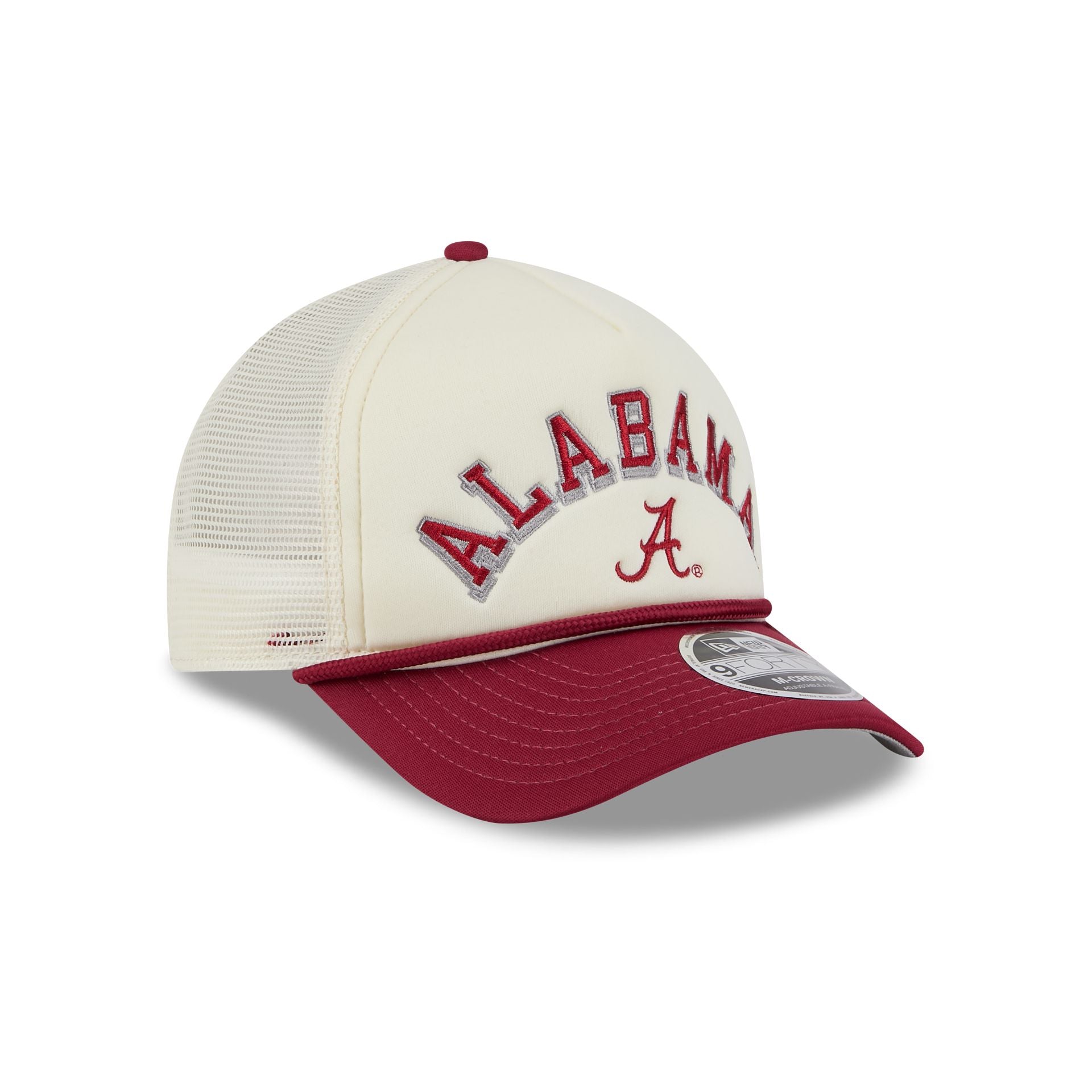 Alabama Crimson Tide Chrome Arch 9FORTY M-Crown A-Frame Trucker Hat