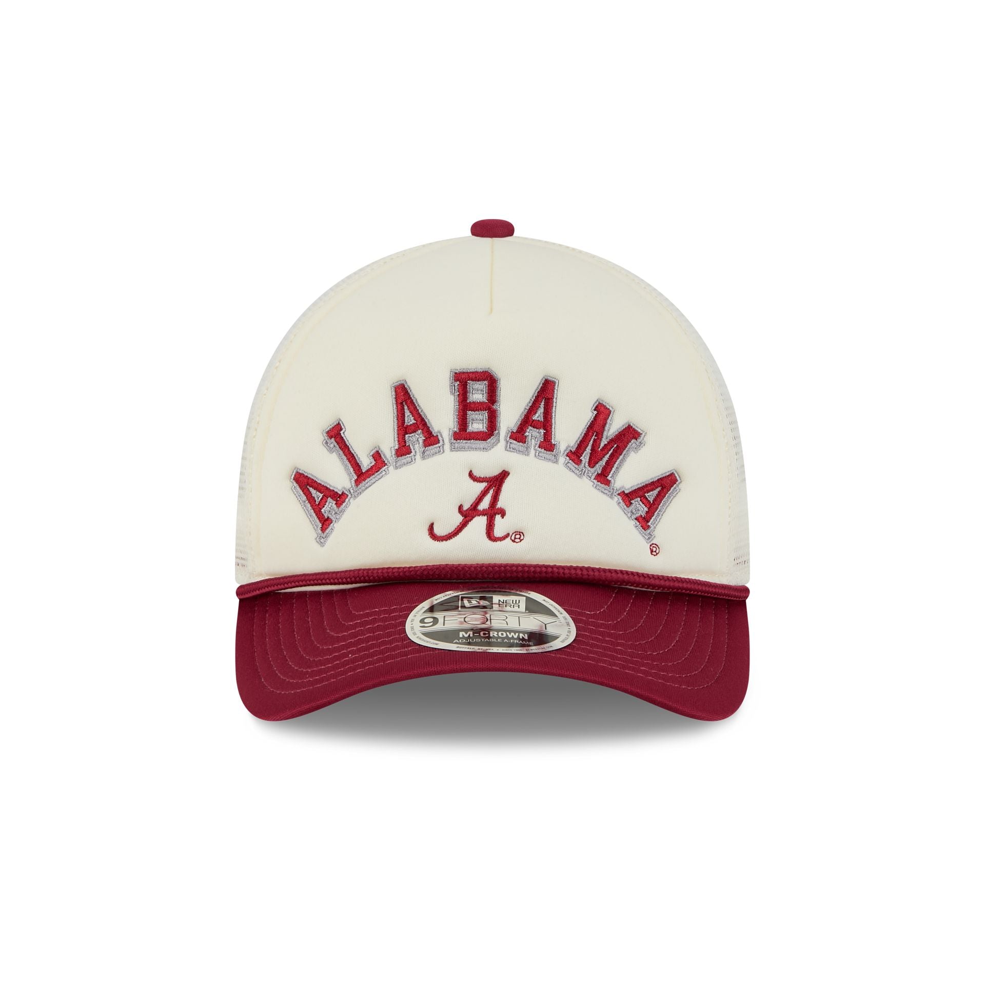 Alabama Crimson Tide Chrome Arch 9FORTY M-Crown A-Frame Trucker Hat