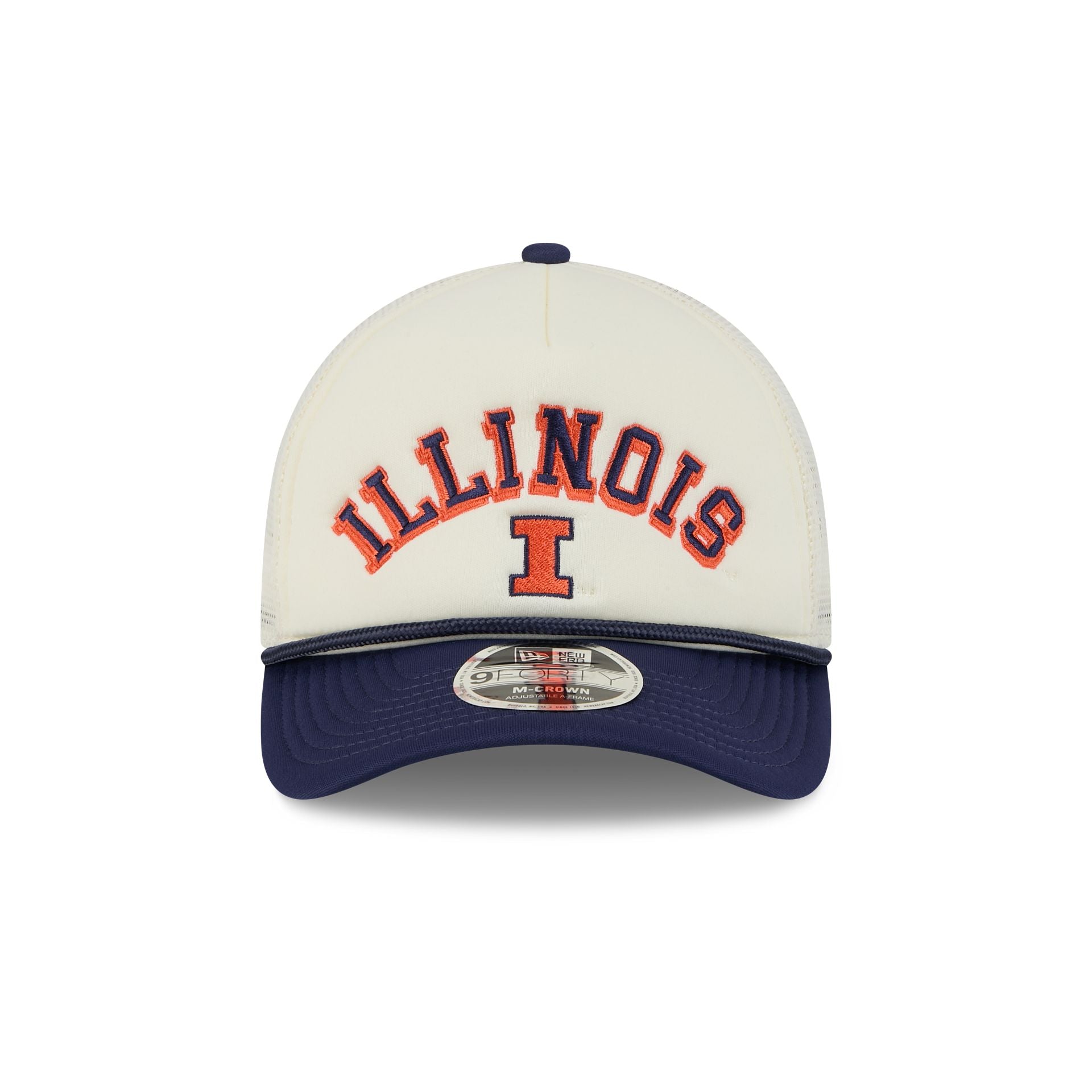 Illinois Fighting Illini Chrome Arch 9FORTY M-Crown A-Frame Trucker Hat