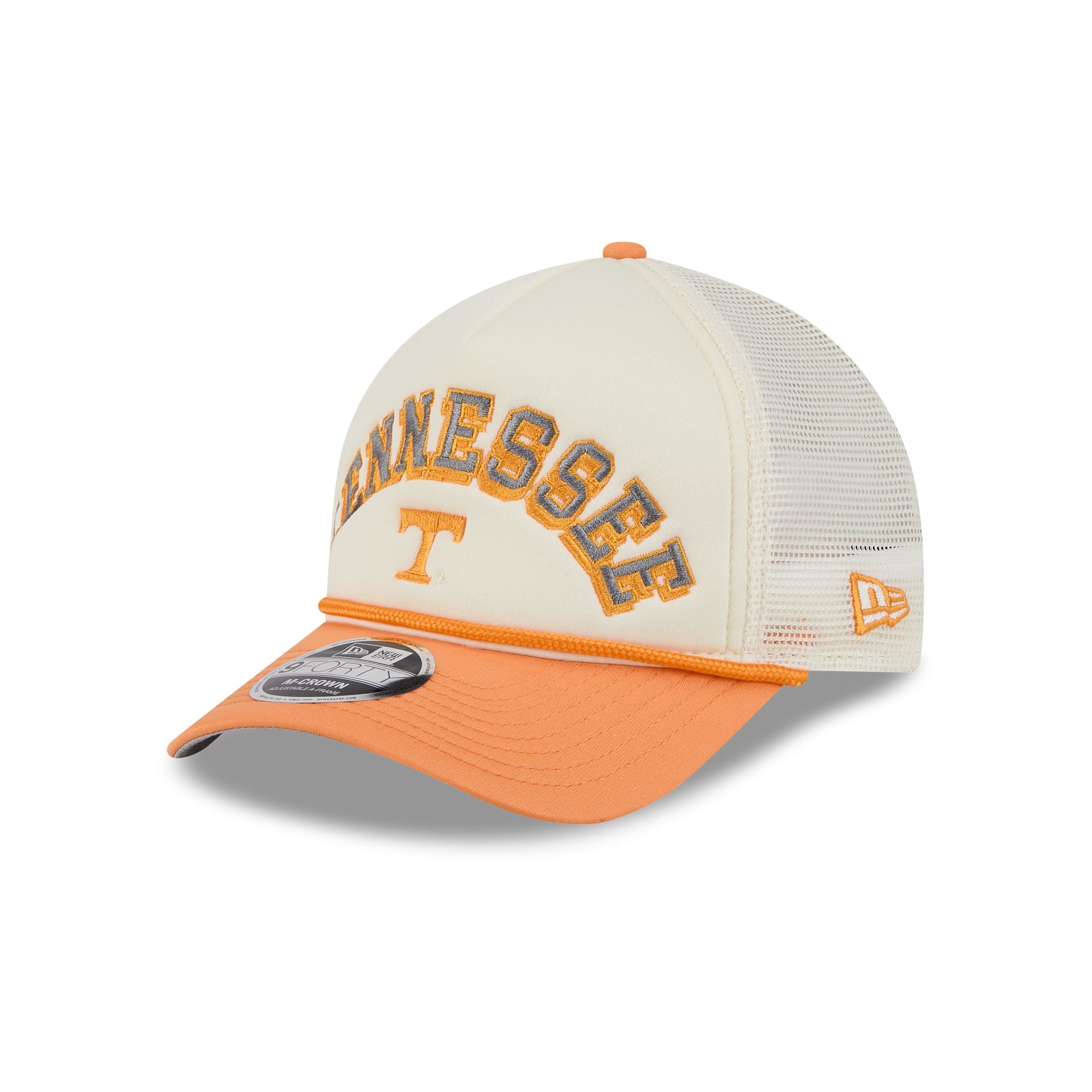 Tennessee Volunteers Chrome Arch 9FORTY M-Crown A-Frame Trucker Hat - Nextgenmallstore