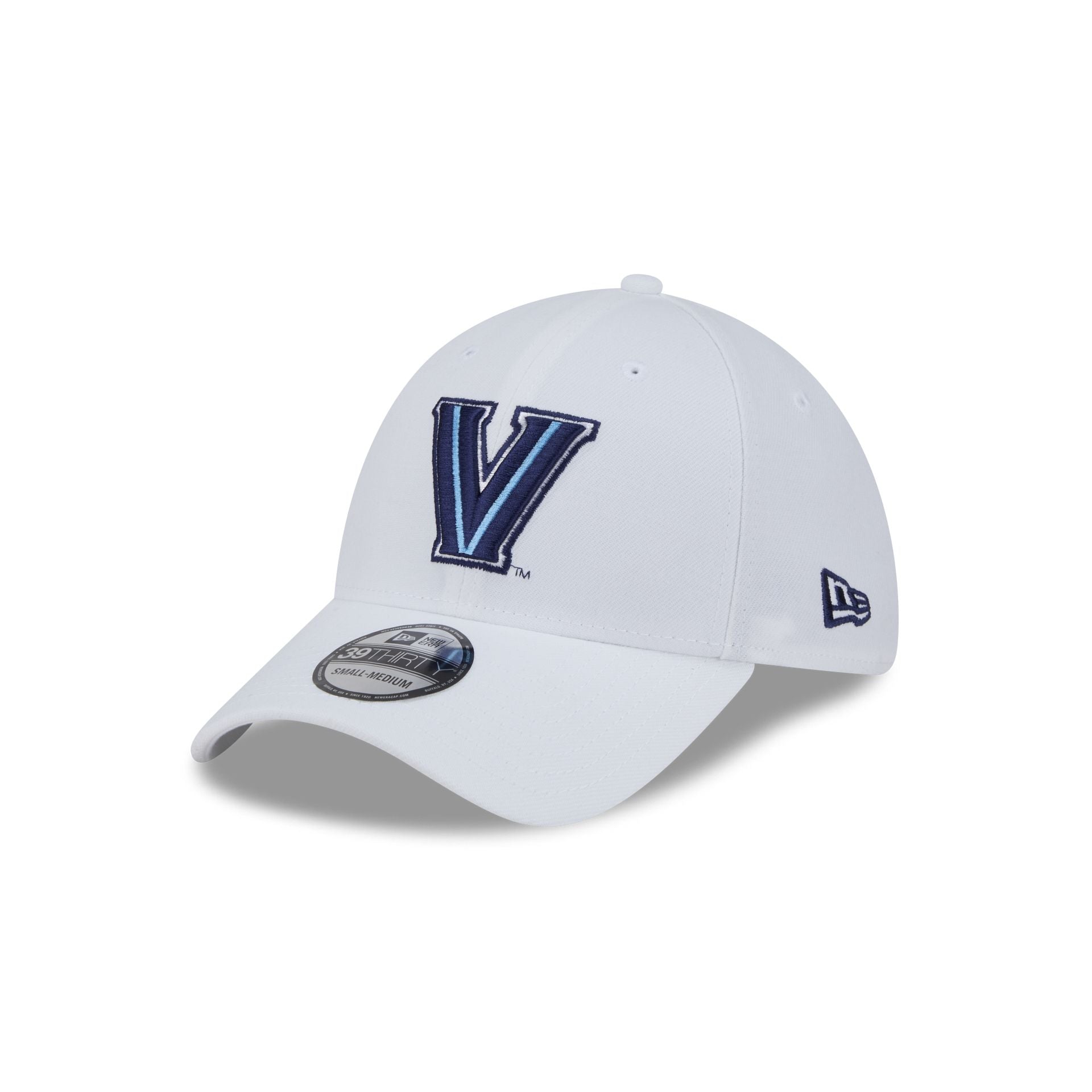 Villanova Wildcats Optic White 39THIRTY Stretch Fit Hat - Nextgenmallstore