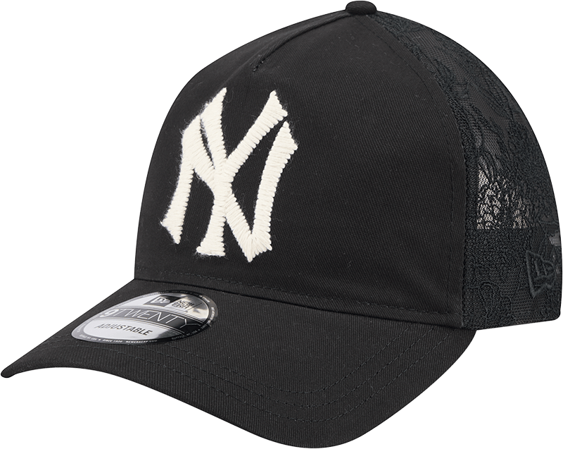 New York Yankees Embroidered Mesh 9TWENTY A-Frame Adjustable Hat