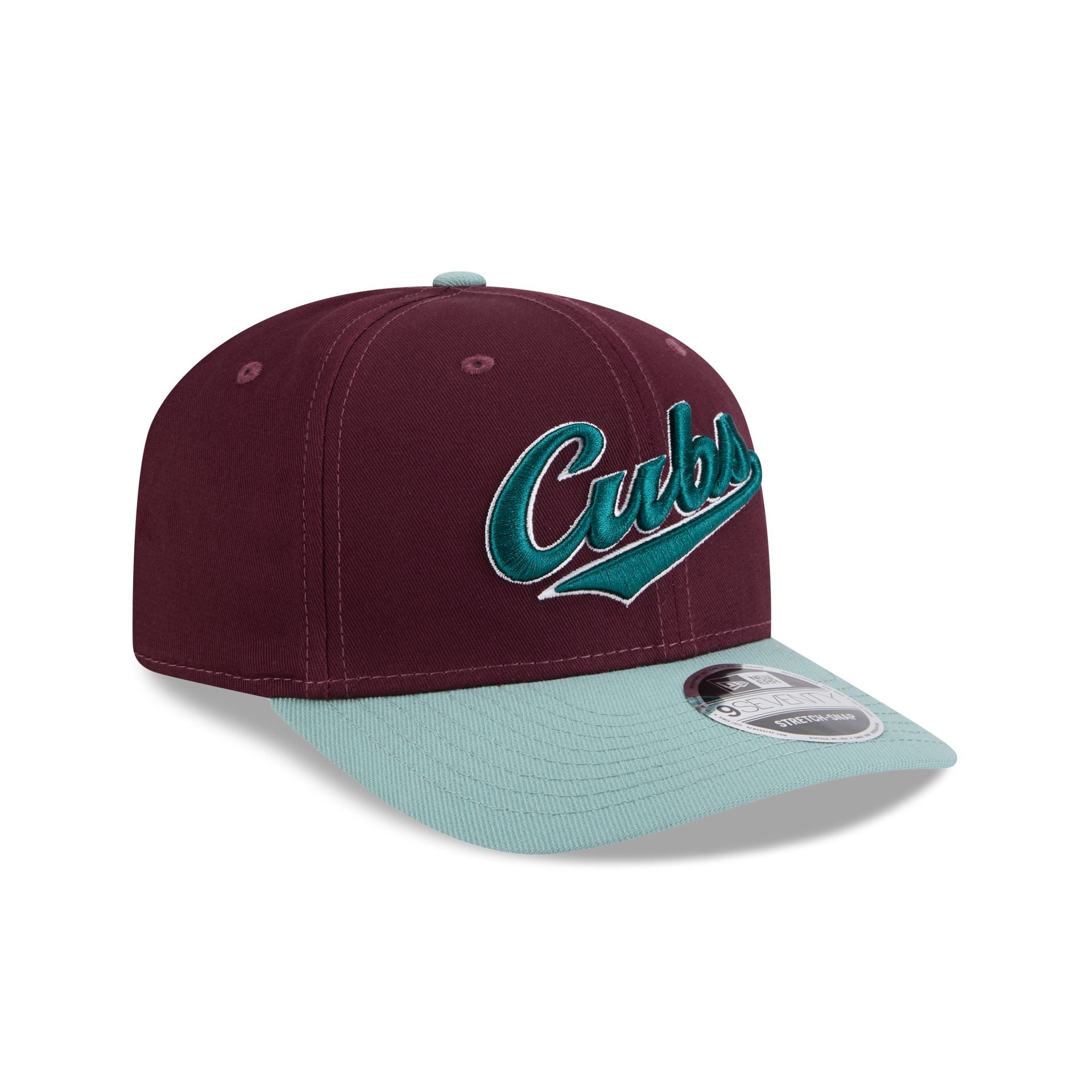 Chicago Cubs Maroon 9SEVENTY Stretch-Snap Hat