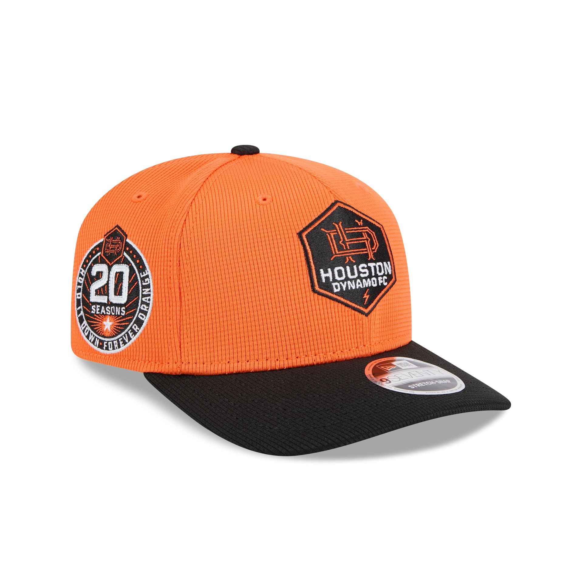 Houston Dynamo 2025 Jersey Hook 9SEVENTY Stretch-Snap Hat - Nextgenmallstore