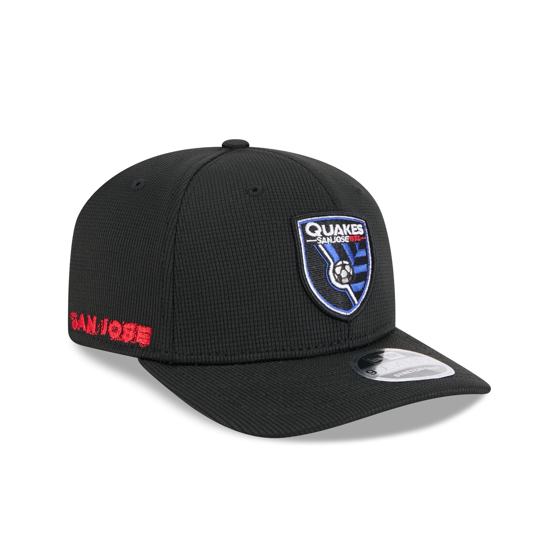 San Jose Earthquakes 2025 Jersey Hook 9SEVENTY Stretch-Snap Hat - Nextgenmallstore