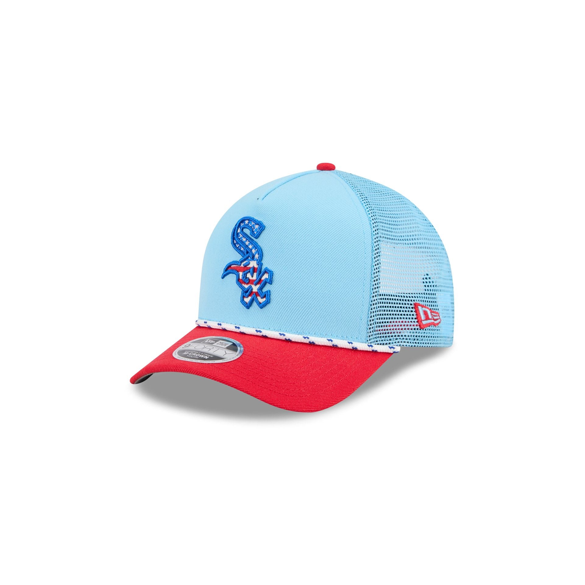 Chicago White Sox Independence Day 2025 Kids 9FORTY M-Crown A-Frame Trucker Hat - Nextgenmallstore
